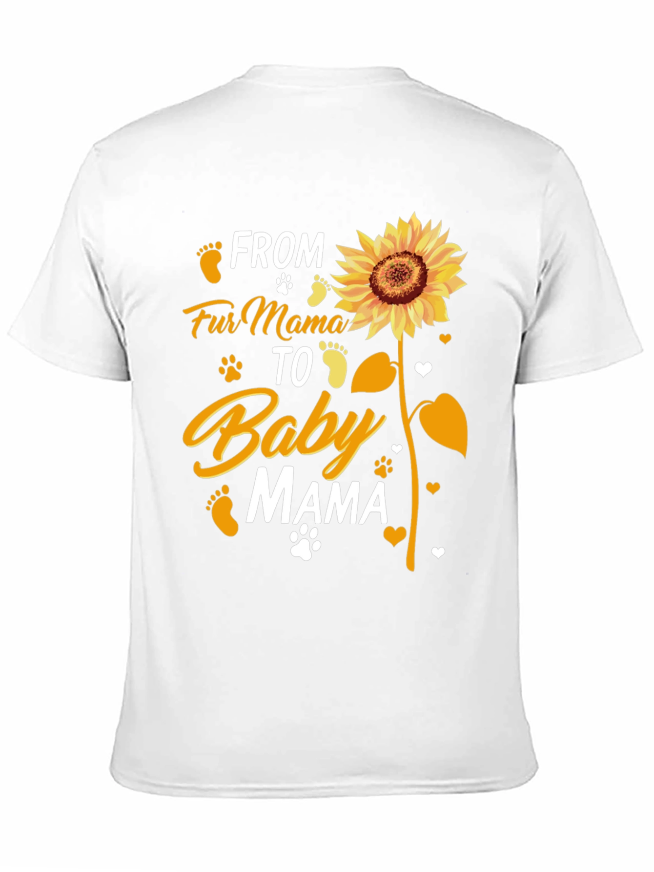 Fur Mama to Baby Mama Sunflower Graphic T-Shirt