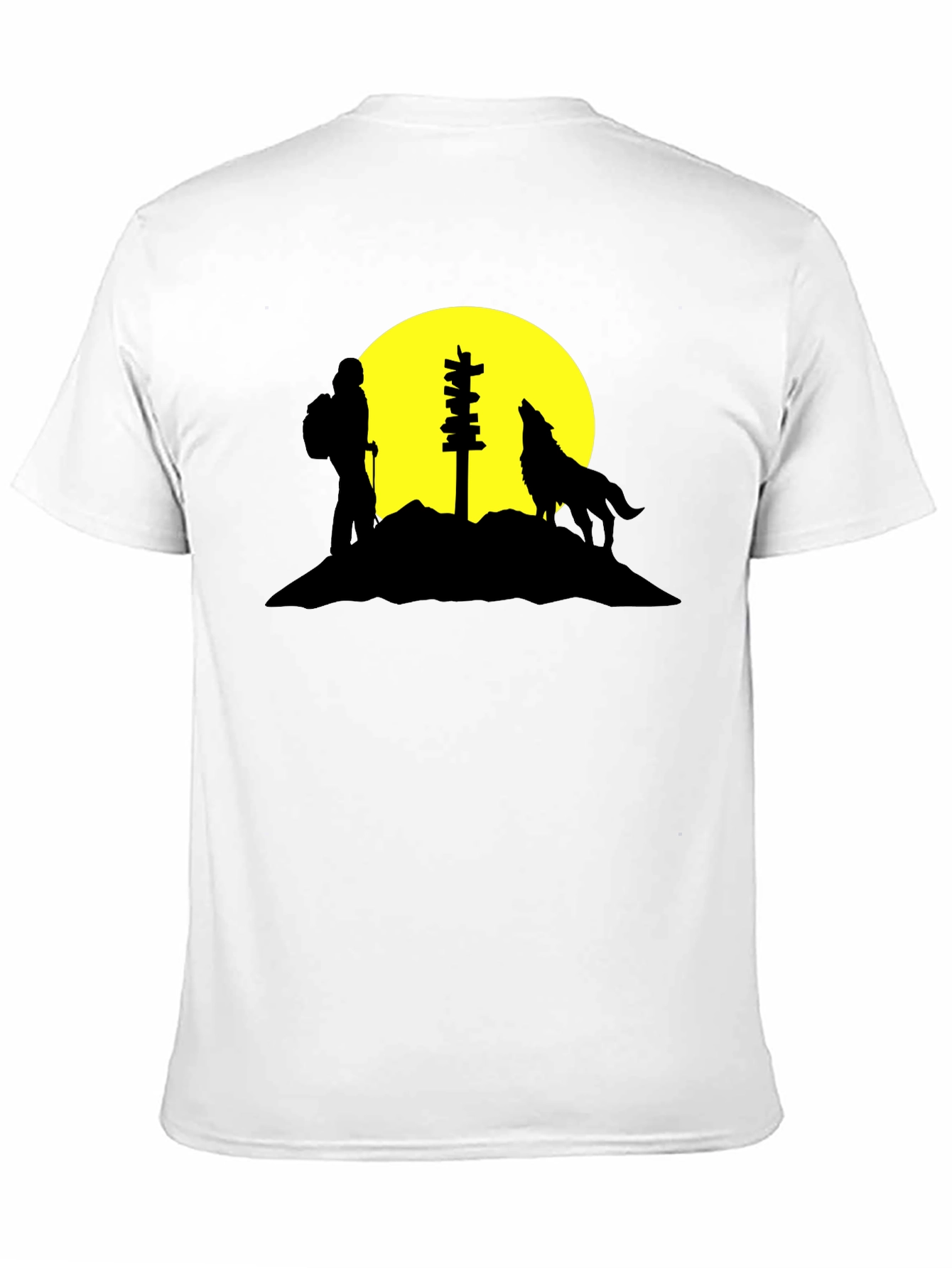 Hiking Wolf Black T-Shirt