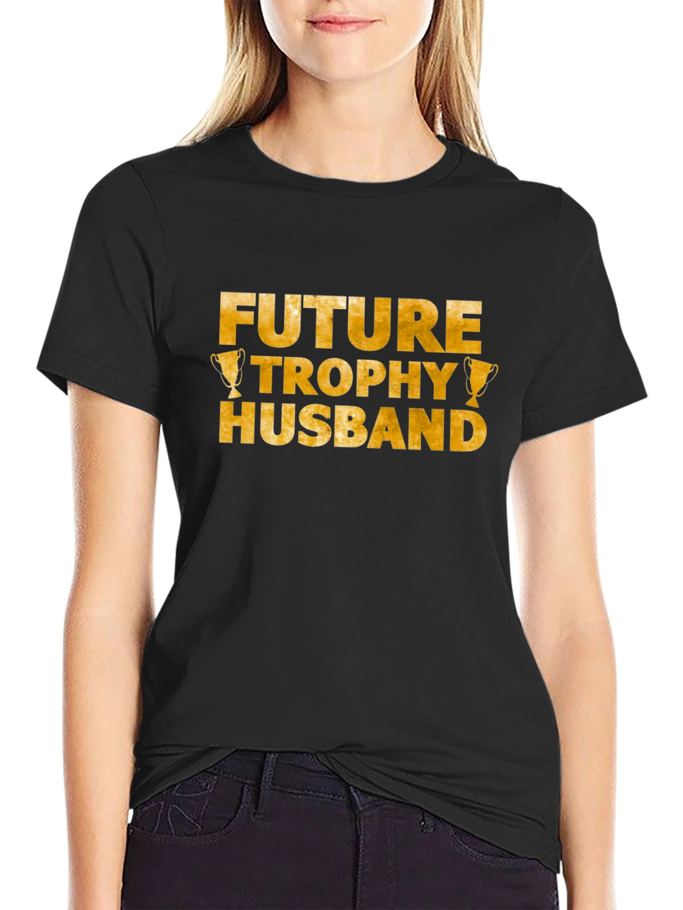 Future Trophy Husband Graphic Tee - Black