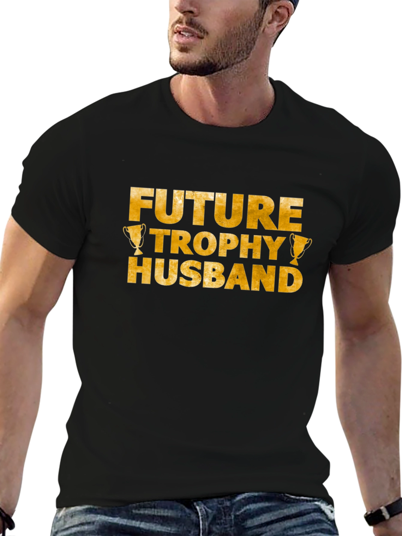 Future Trophy Husband Graphic Tee - Black