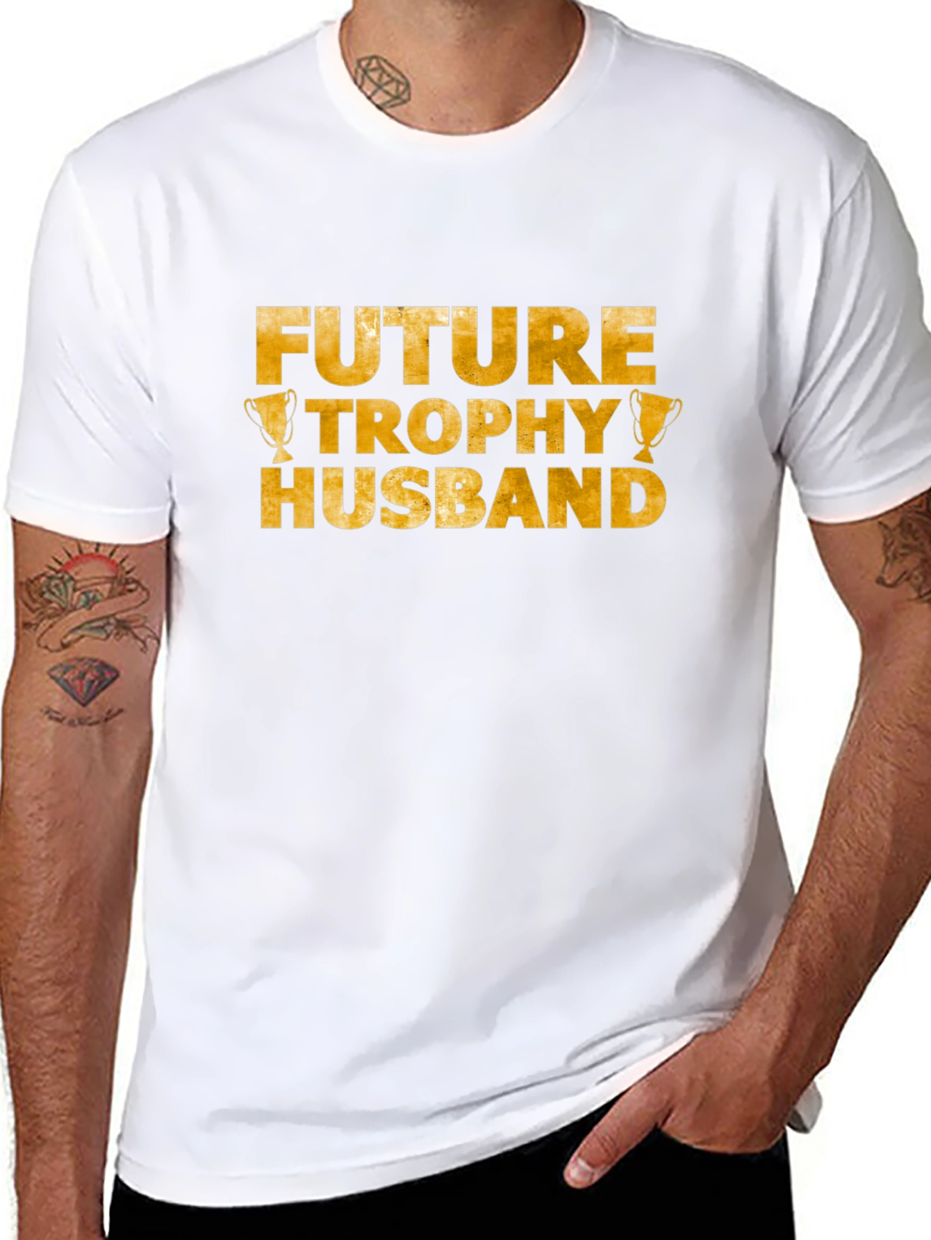 Future Trophy Husband Graphic Tee - Black