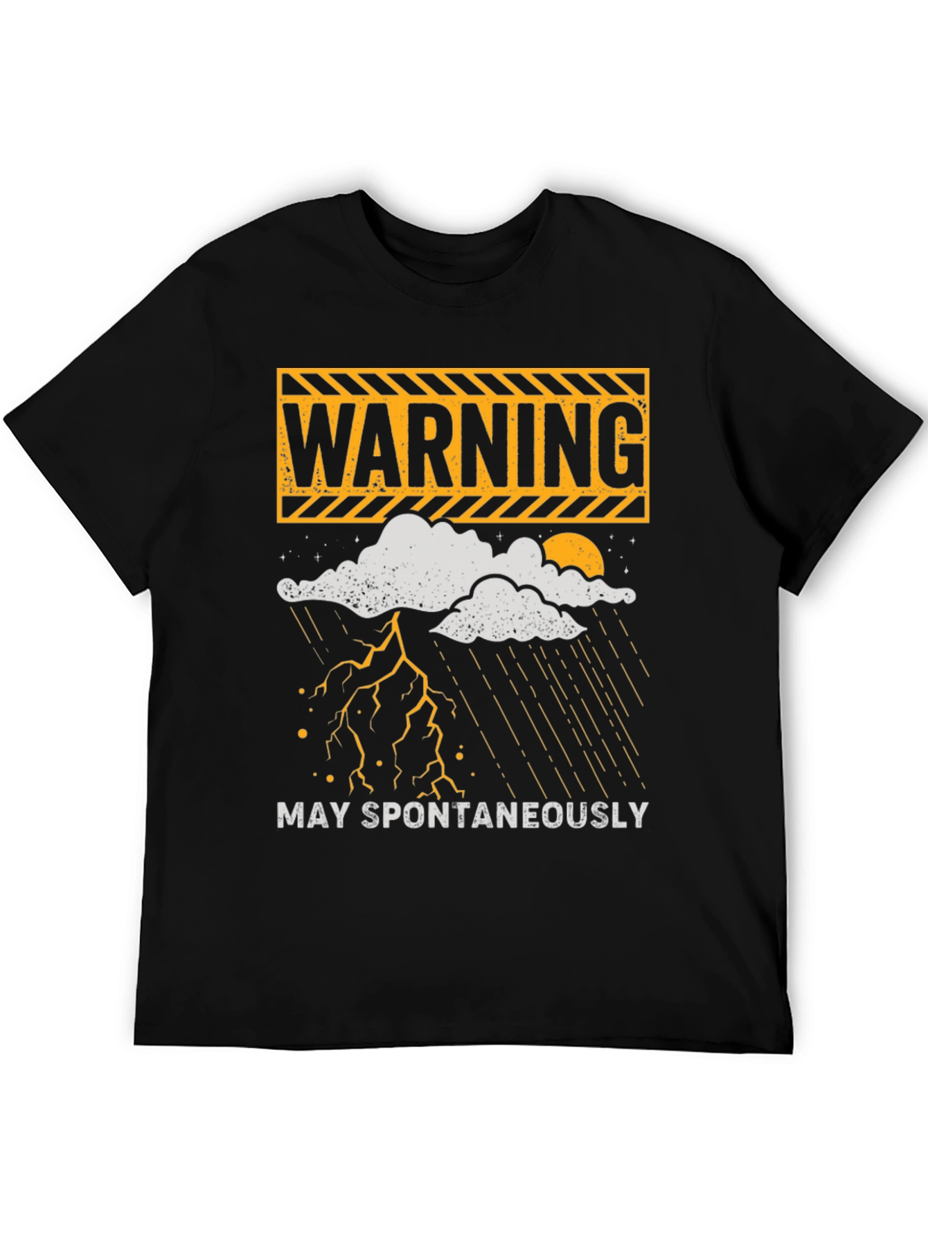 Warning May Spontaneously T-Shirt Funny Weather Shirt