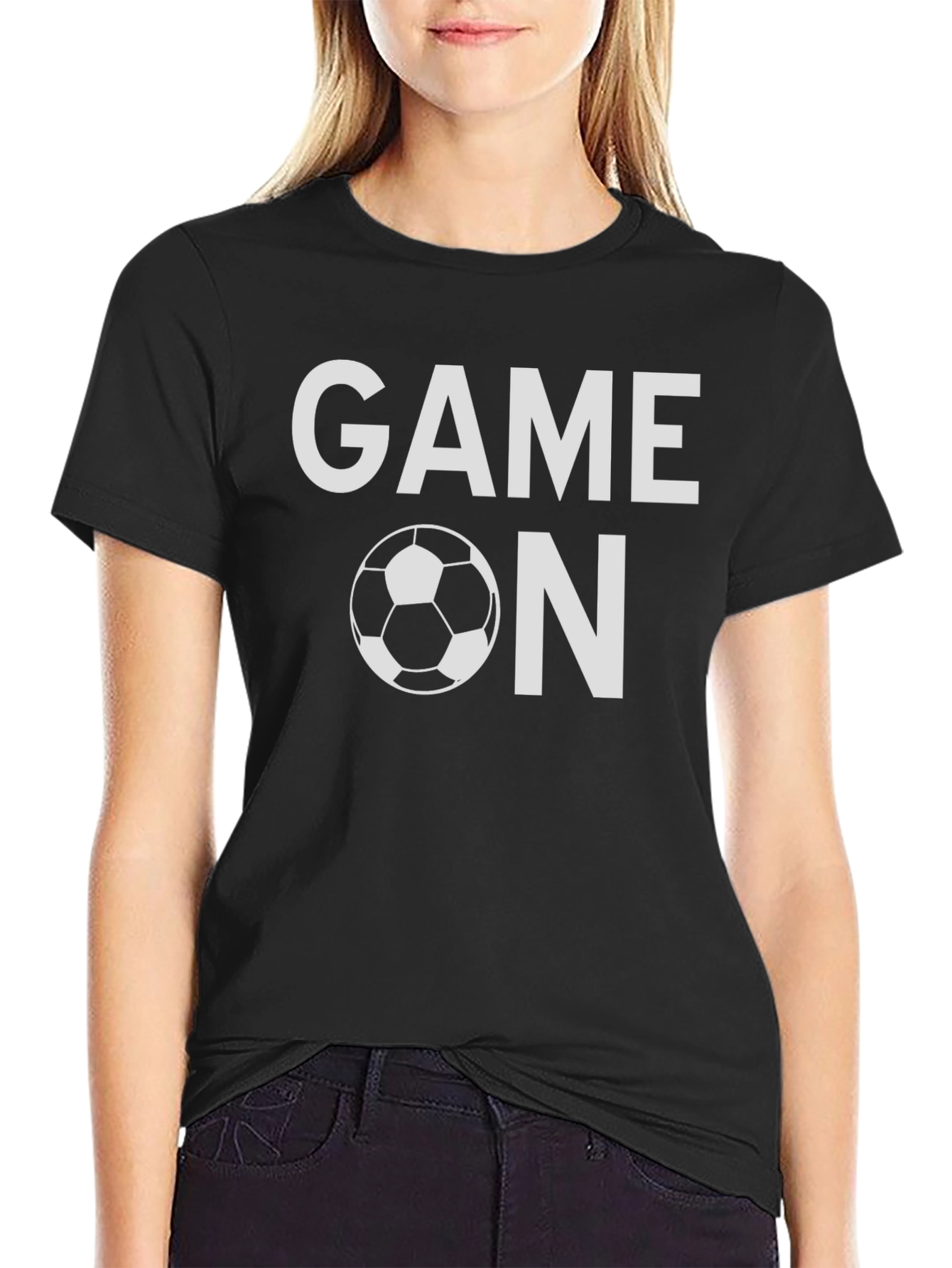 Game On Soccer T-Shirt - Black Classic Fit