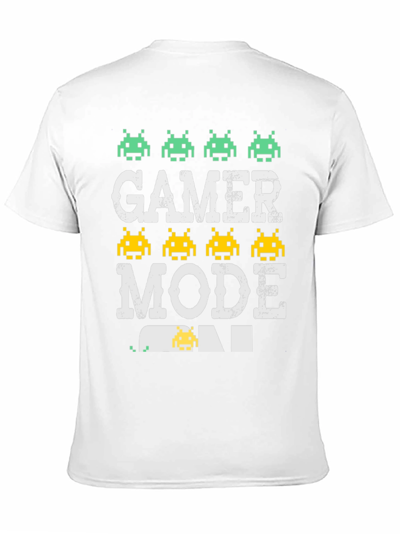 Gamer Mode Pixel Art Black T-Shirt