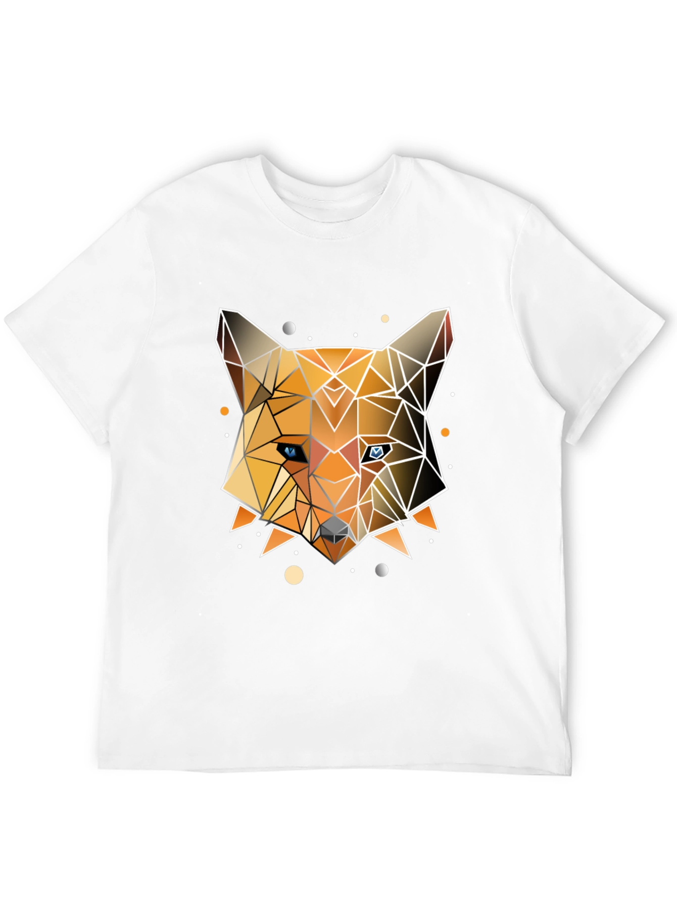 Geometric Fox Graphic Tee - Modern Design