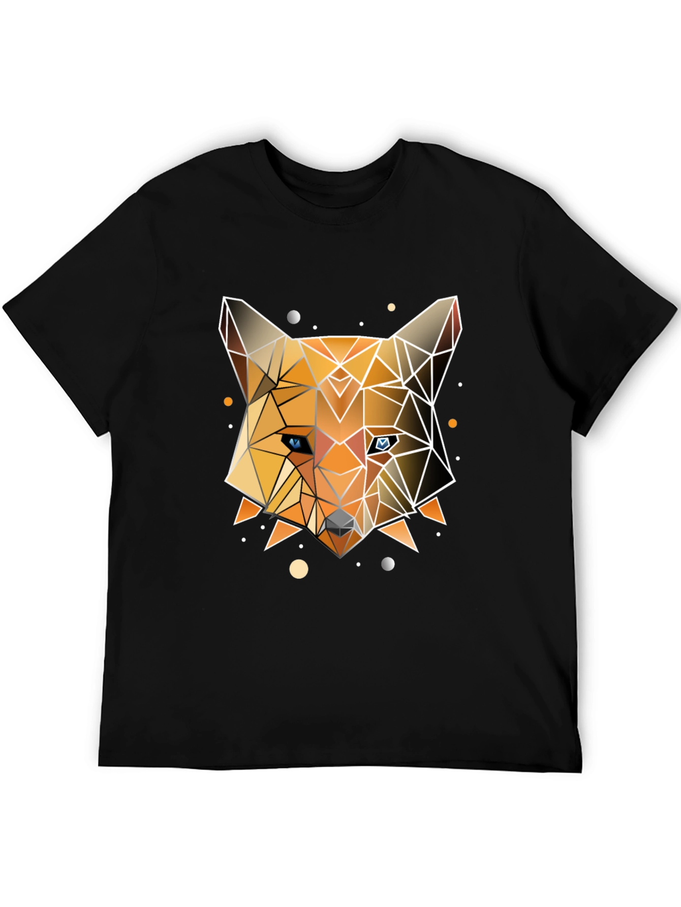 Geometric Fox Graphic Tee - Modern Design
