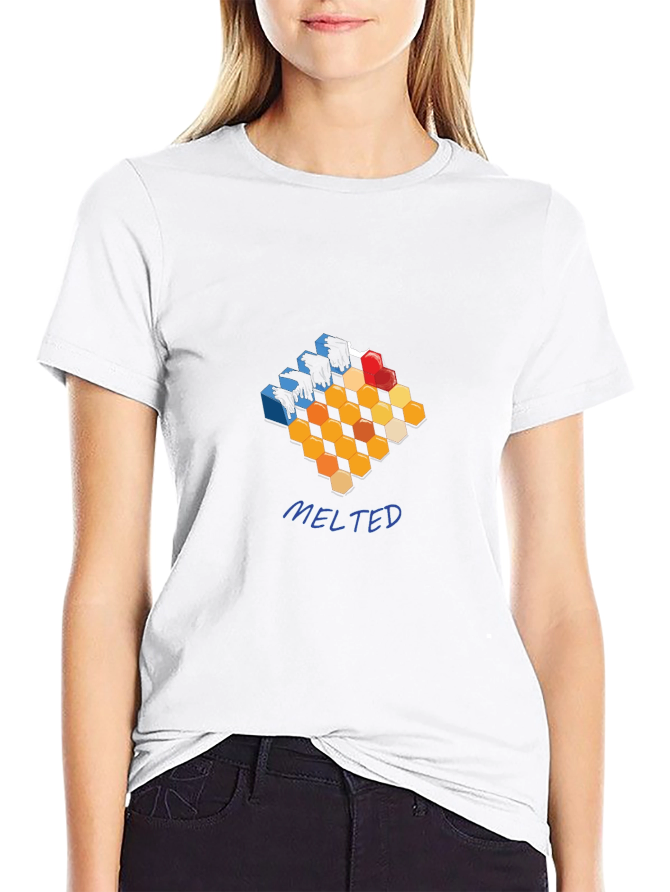 Abstract Melted Graphic Tee