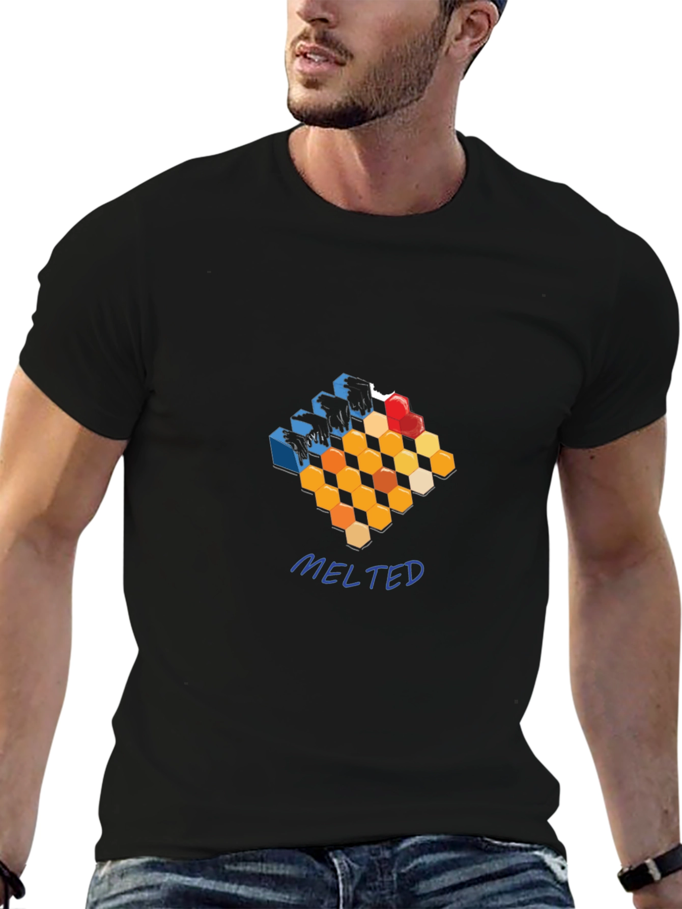 Abstract Melted Graphic Tee