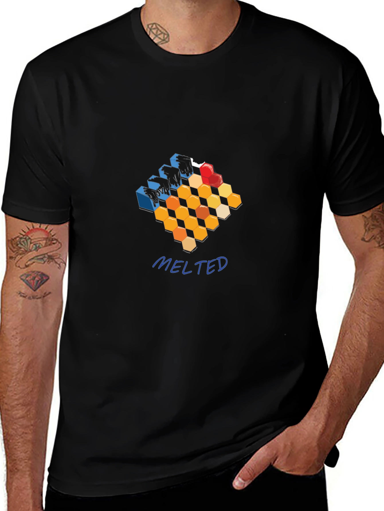 Abstract Melted Graphic Tee