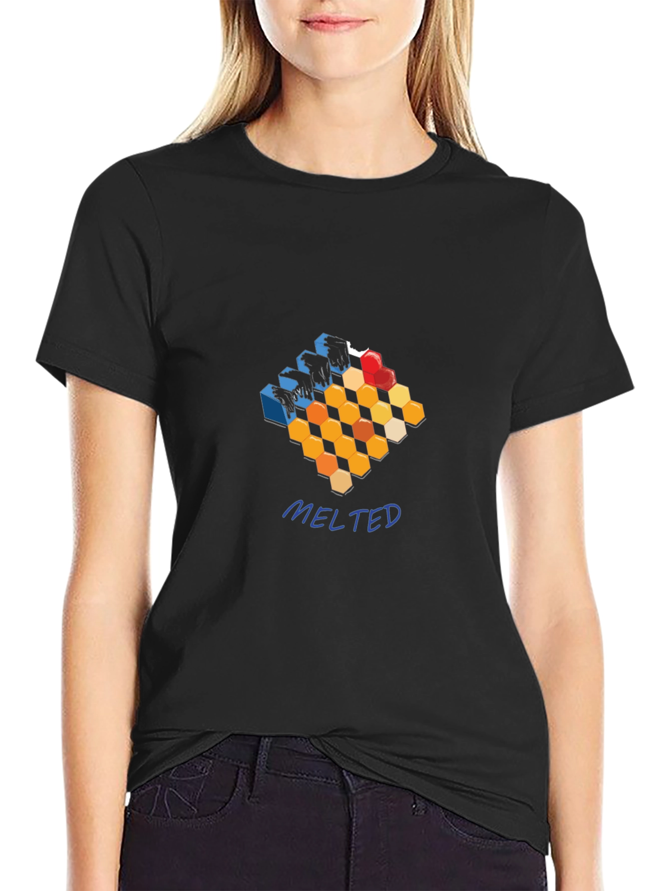 Abstract Melted Graphic Tee