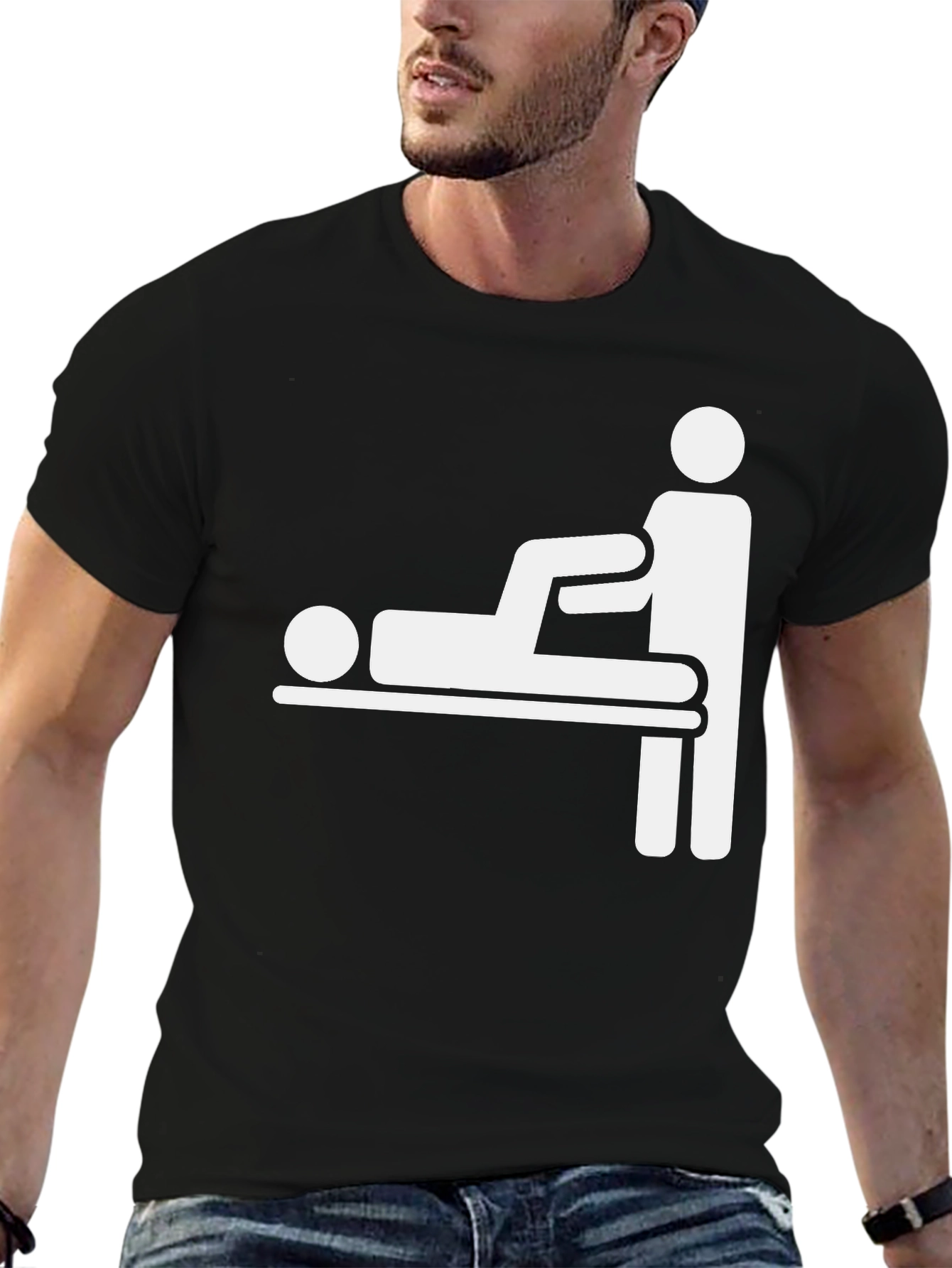 Funny Physiotherapy T-Shirt - Black Cotton Tee