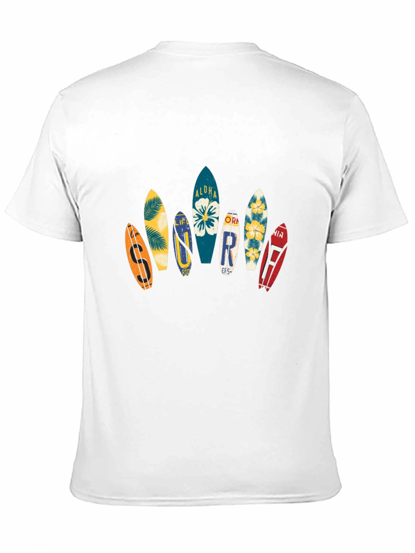 Aloha Surfboard Graphic Tee - Black