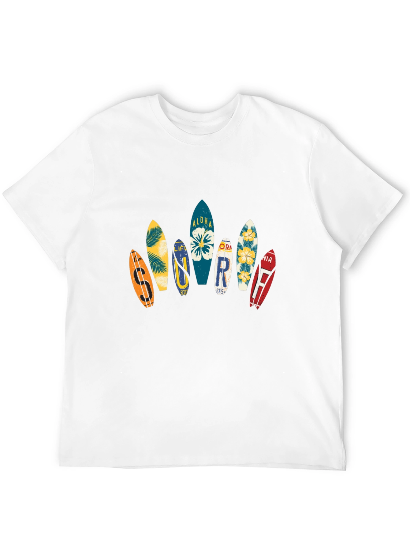 Aloha Surfboard Graphic Tee - Black