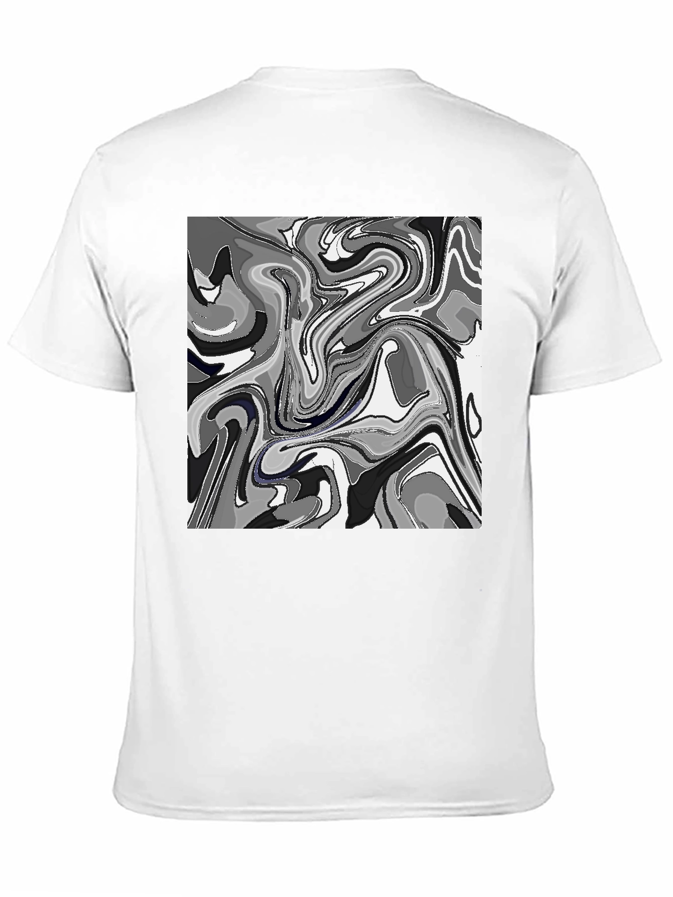Abstract Art Mens Black T-Shirt