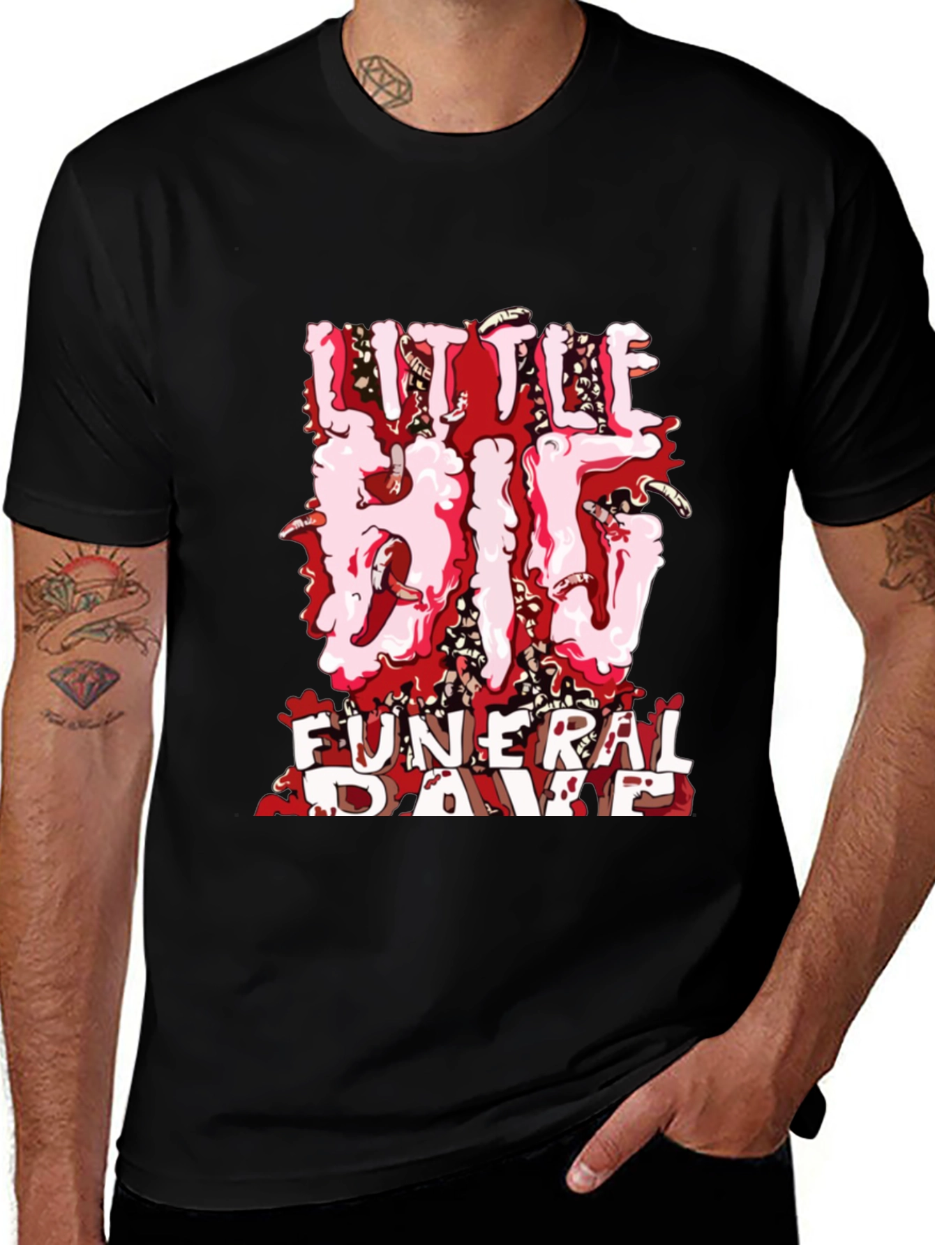 Little Big Funeral Rave Black T-Shirt