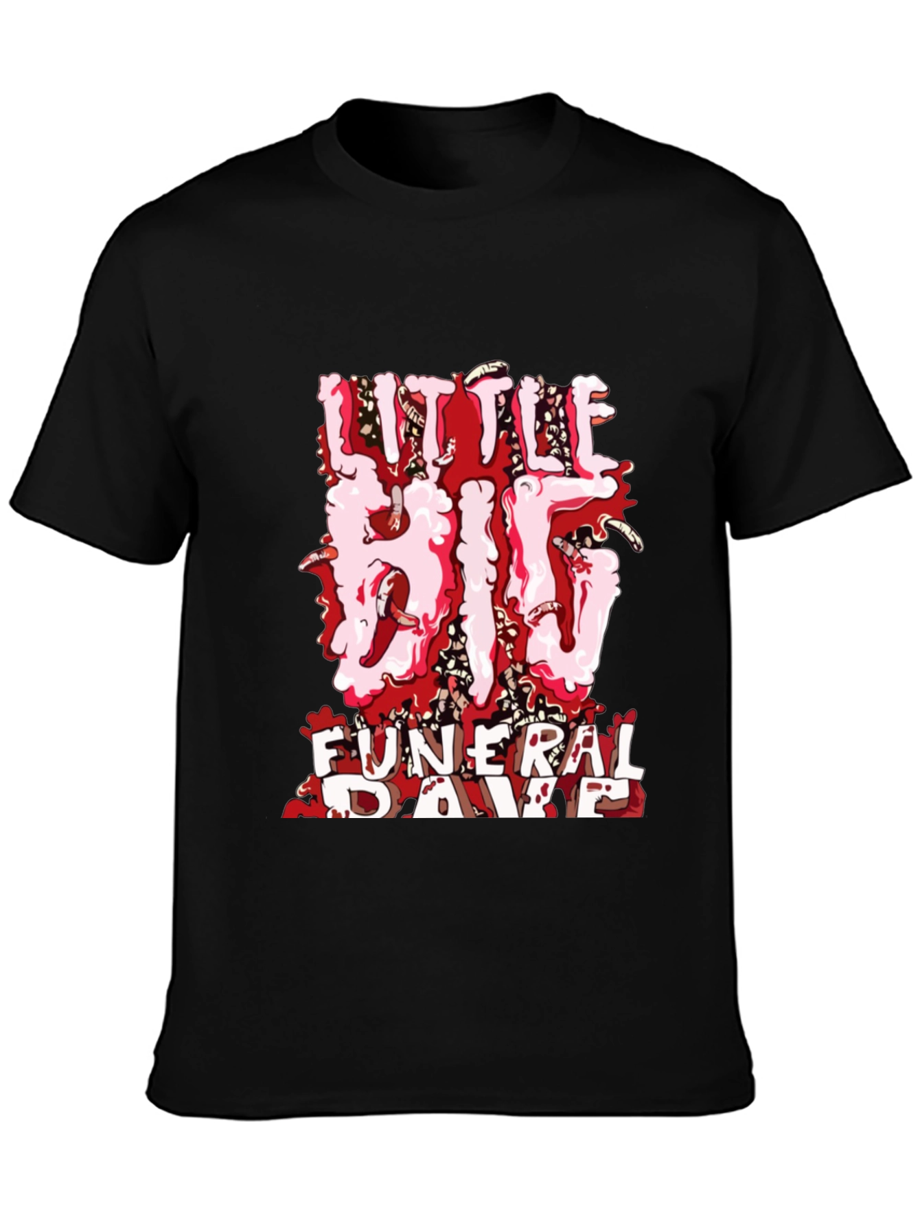 Little Big Funeral Rave Black T-Shirt