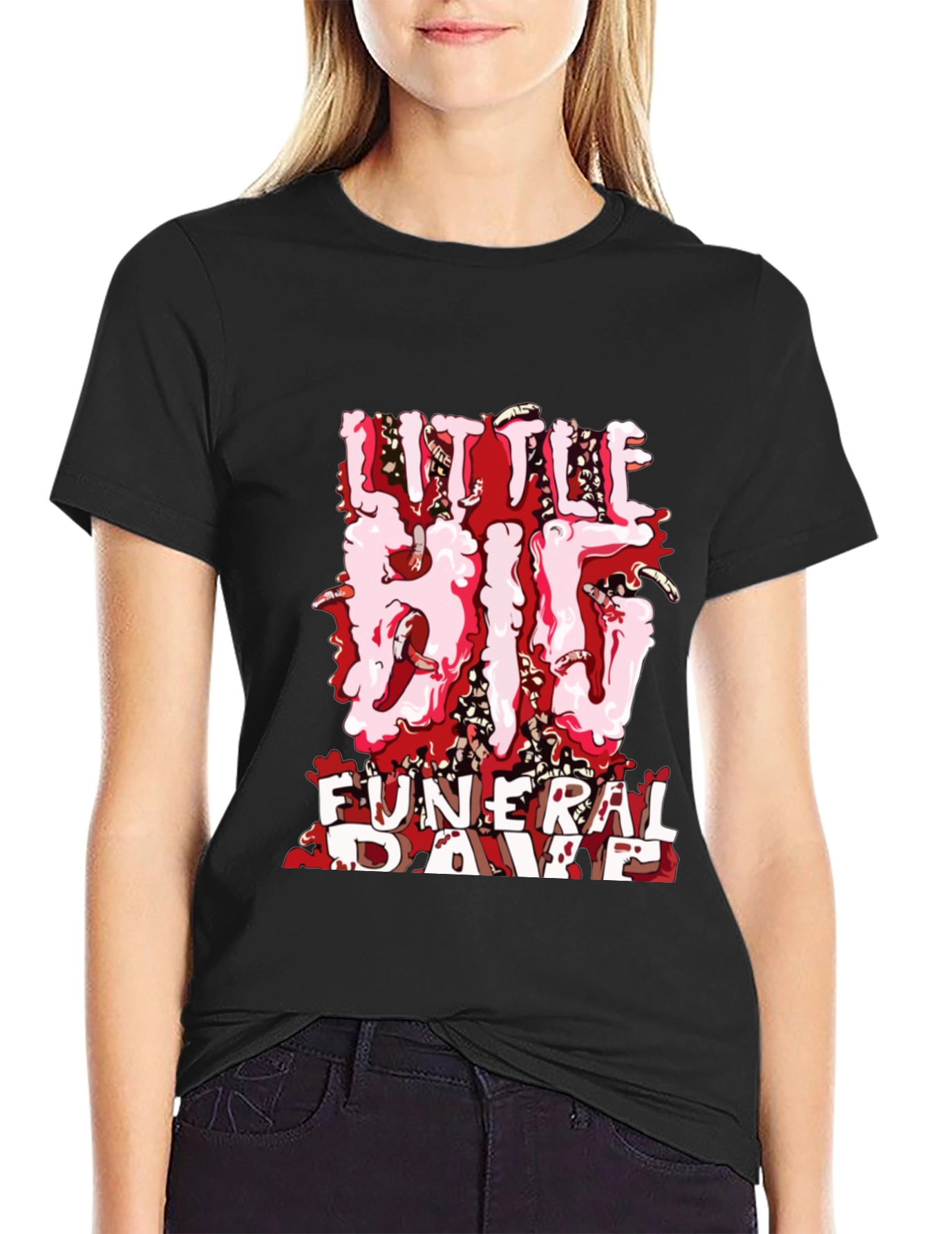 Little Big Funeral Rave Black T-Shirt