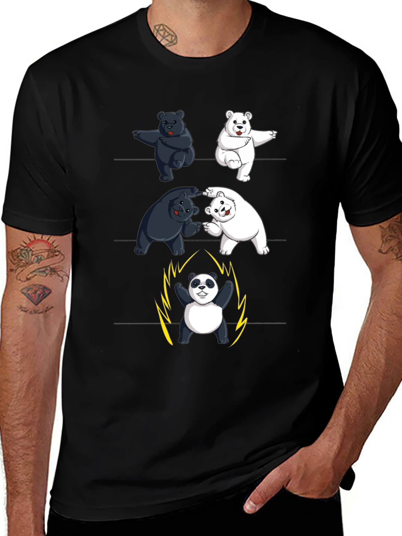 Fusion Dance Bear Power-Up T-Shirt