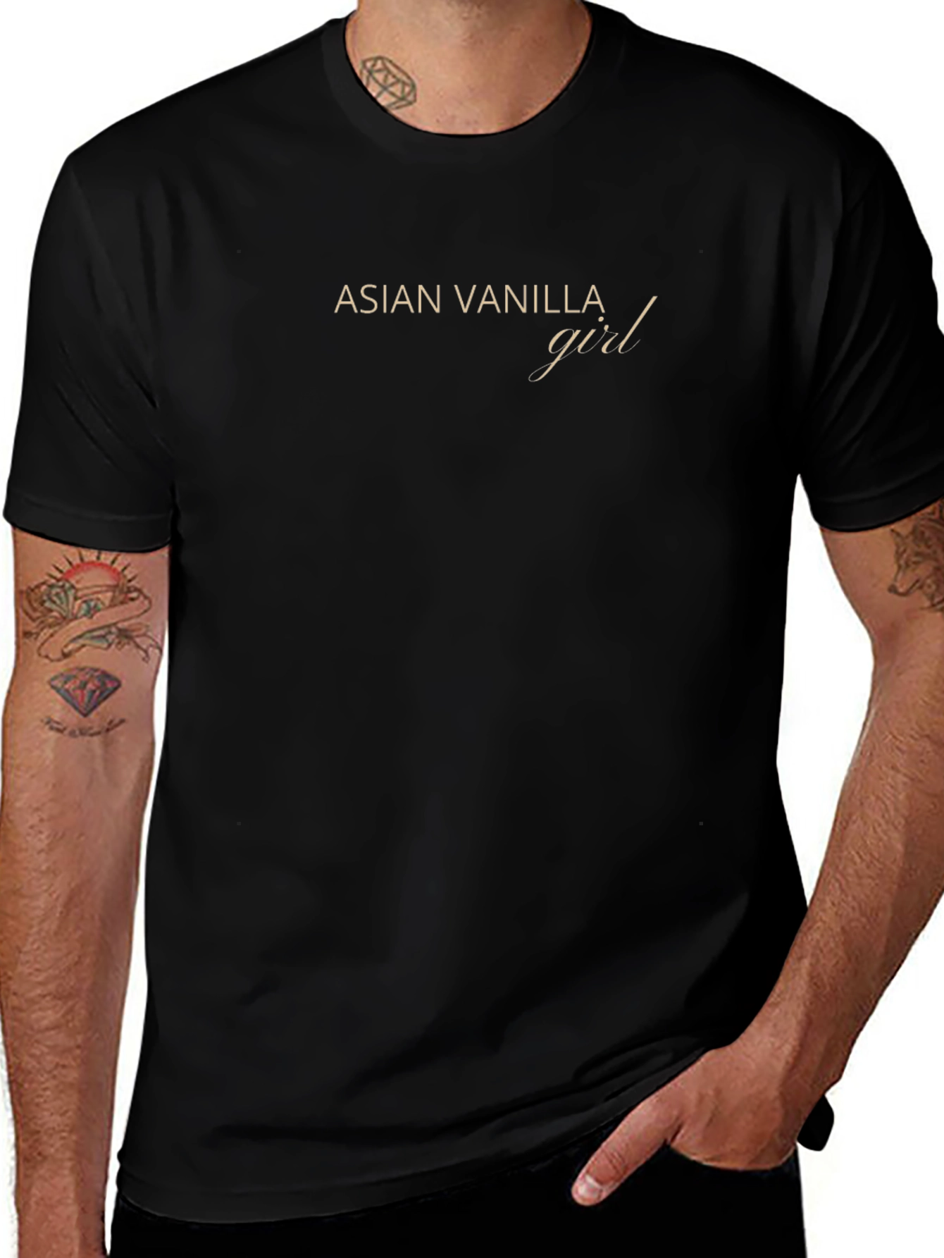 Asian Vanilla Girl Graphic Tee - Soft Cotton Blend