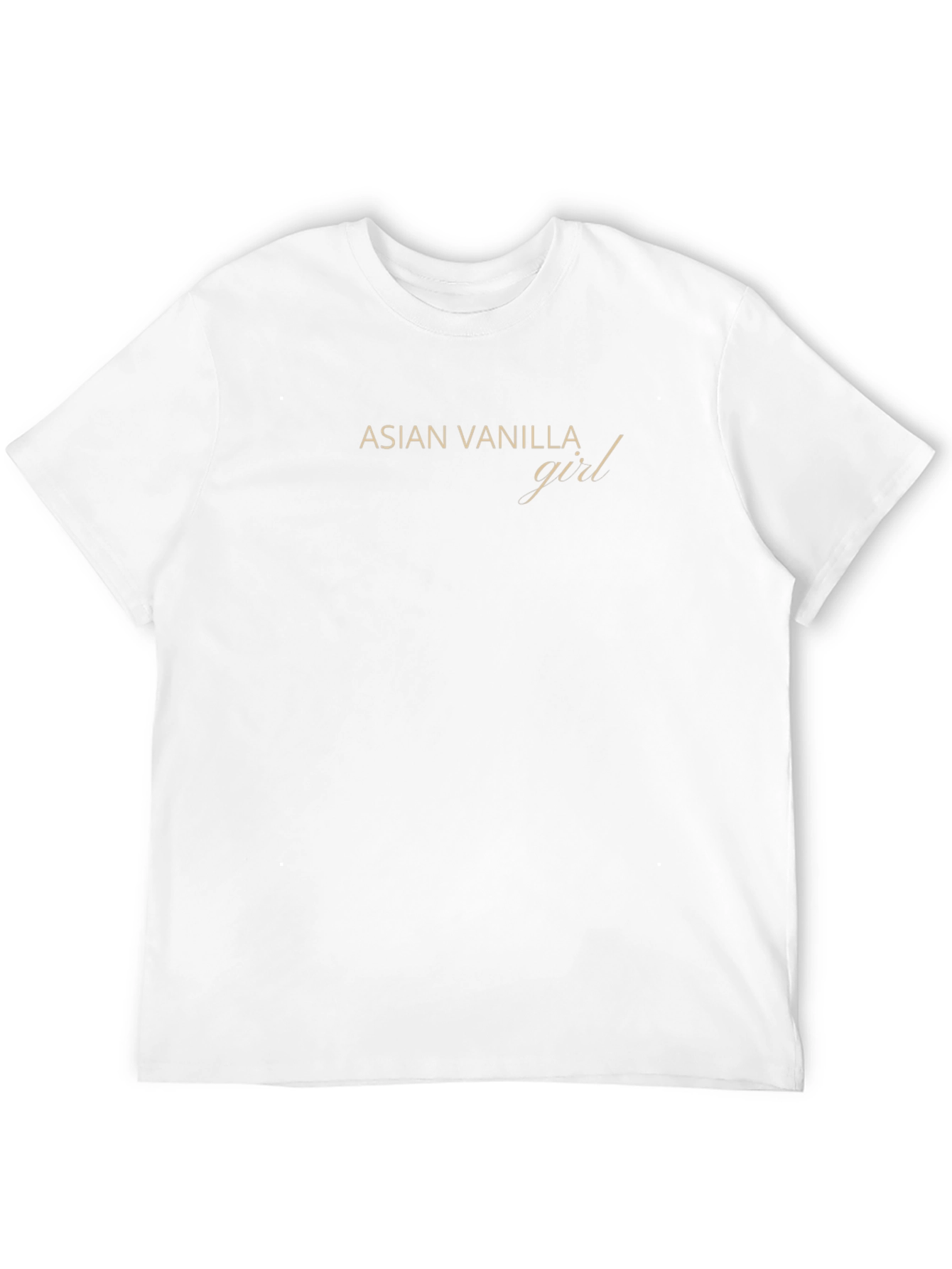 Asian Vanilla Girl Graphic Tee - Soft Cotton Blend