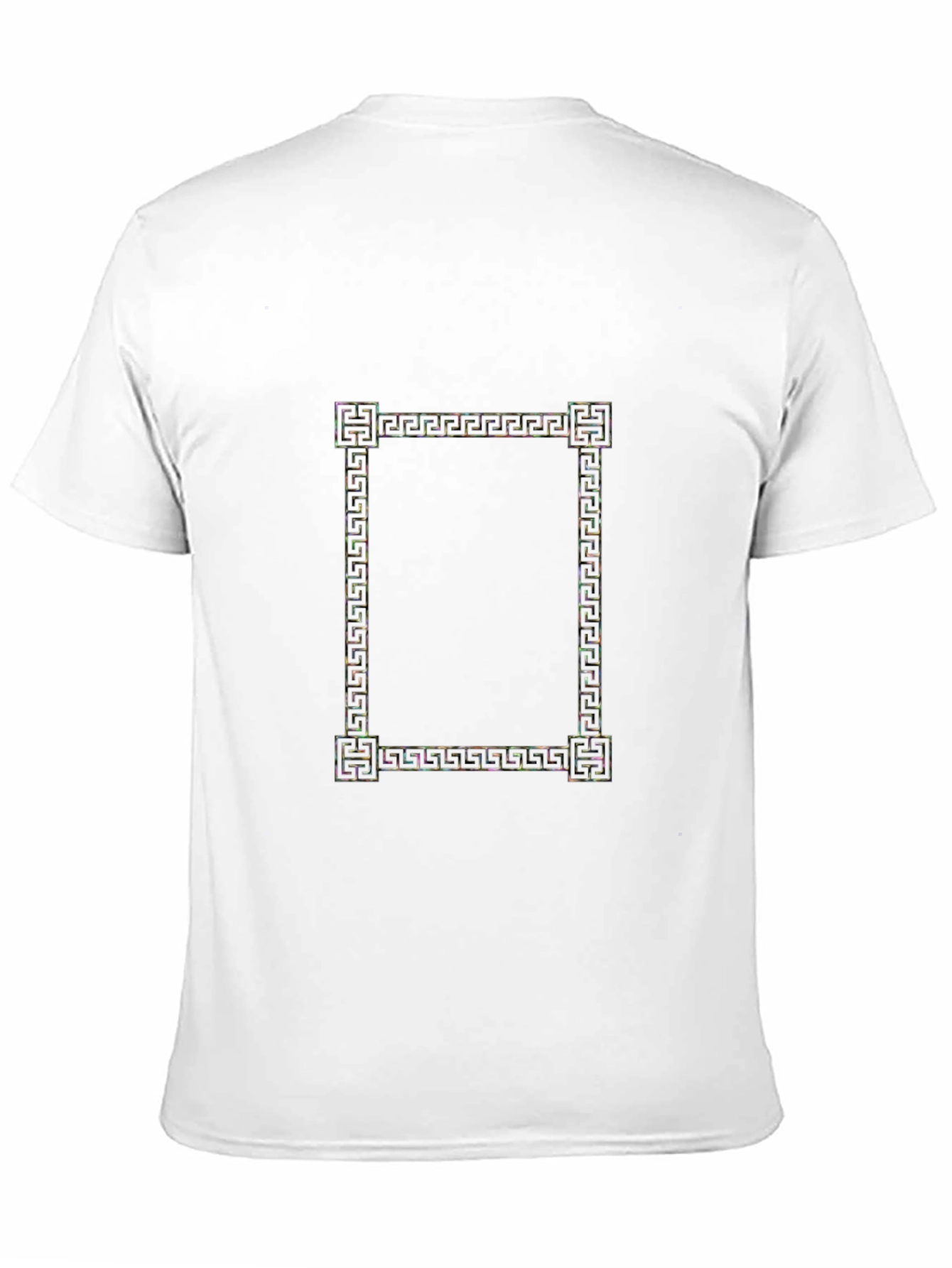 Geometric Frame Graphic Black T-Shirt
