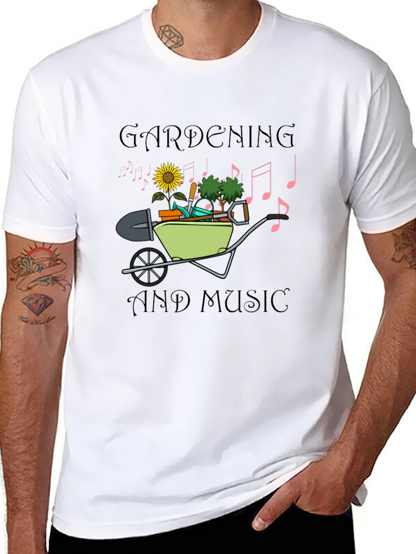 Gardening and Music Graphic Tee