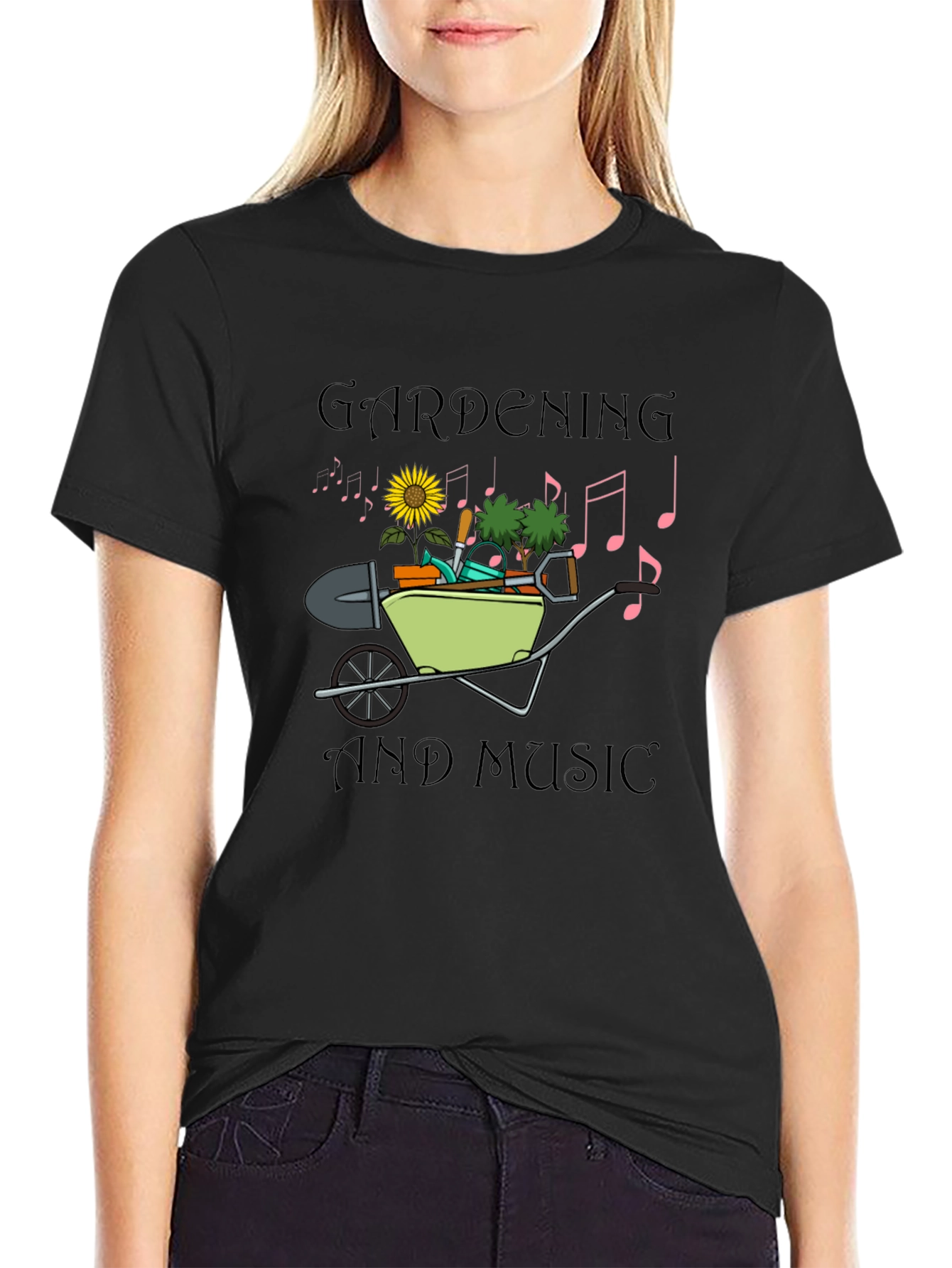 Gardening and Music Graphic Tee