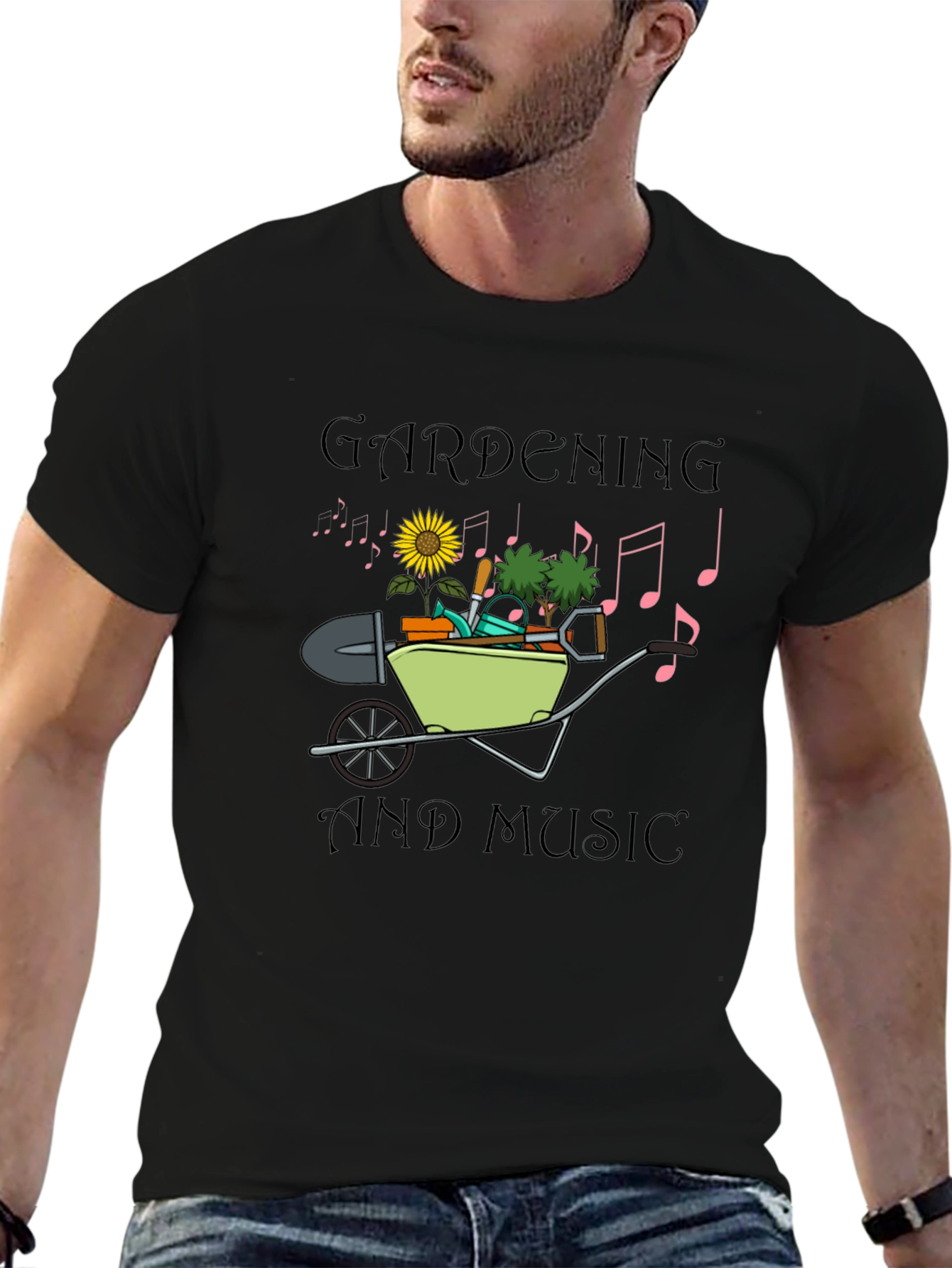 Gardening and Music Graphic Tee