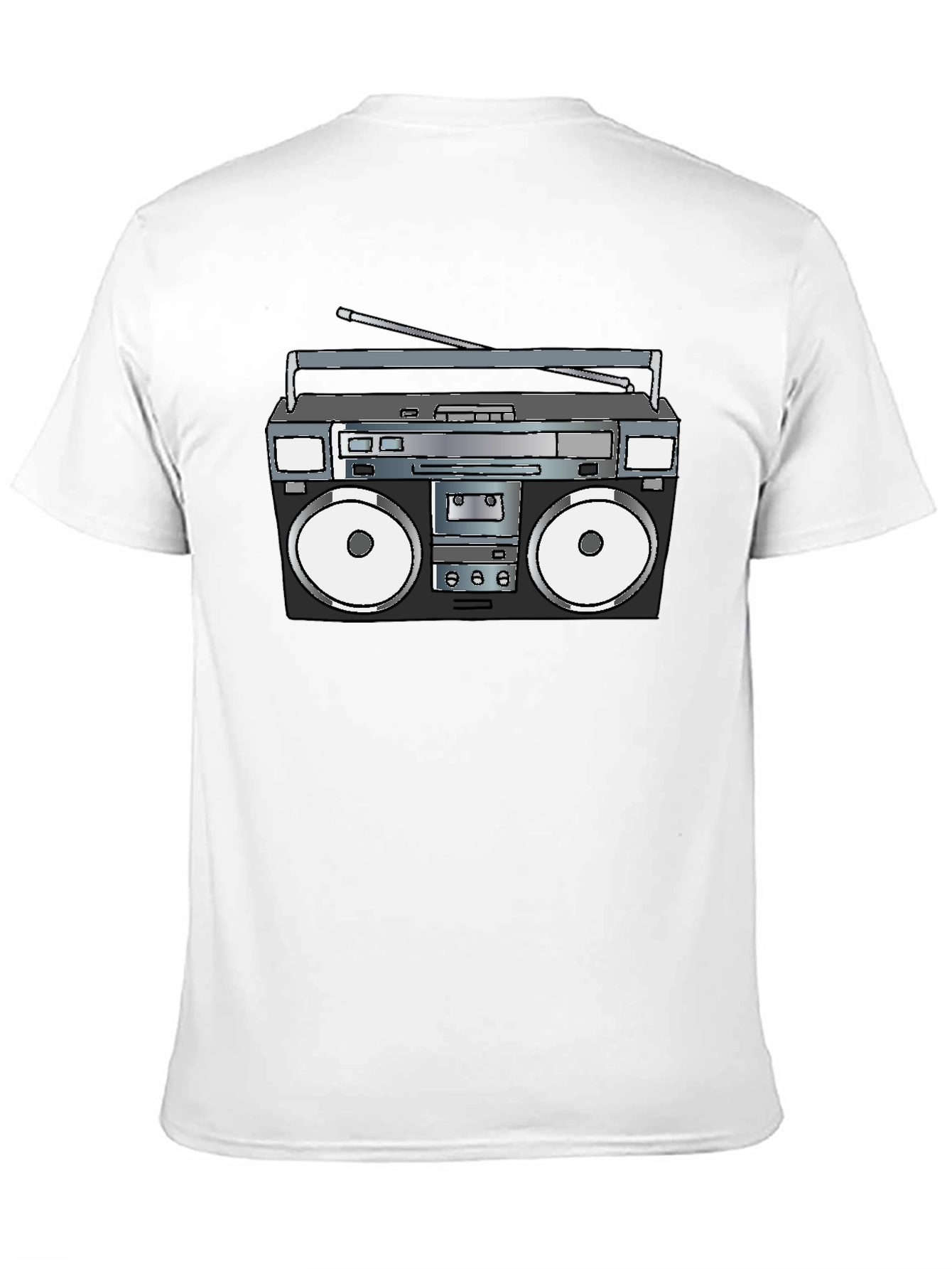 Retro Boombox T-Shirt - Black