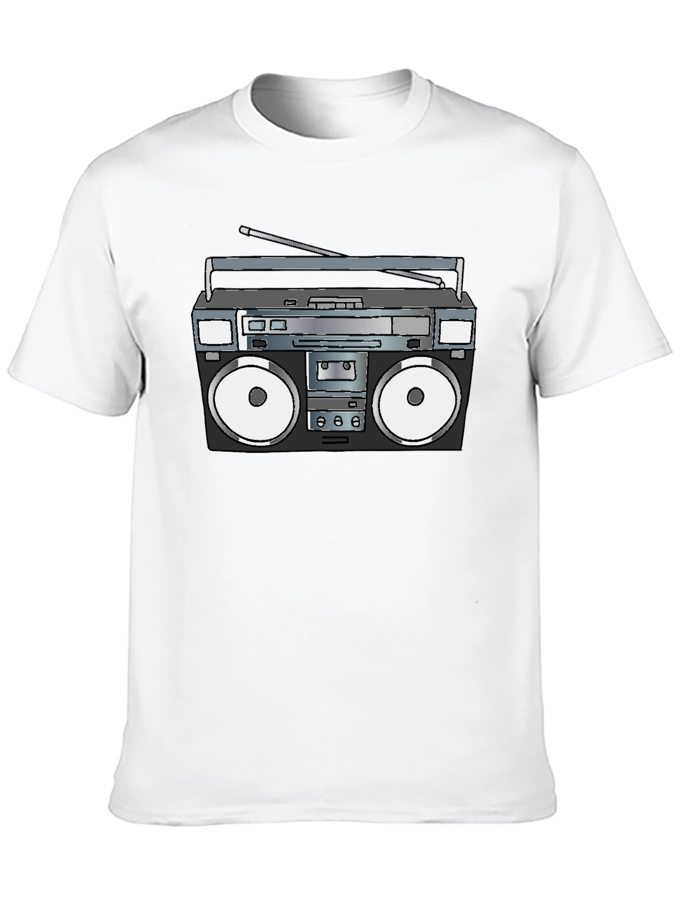 Retro Boombox T-Shirt - Black