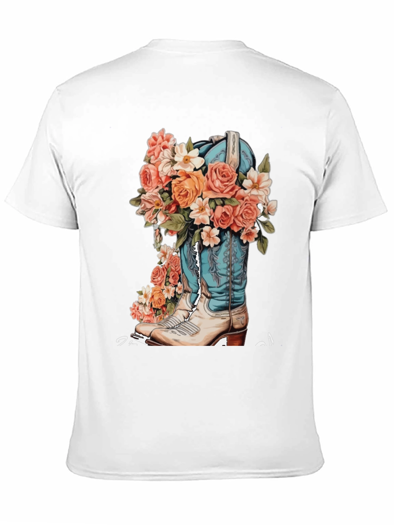 Floral Cowboy Boot Graphic Tee