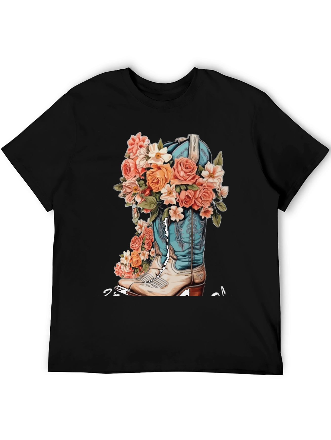 Floral Cowboy Boot Graphic Tee