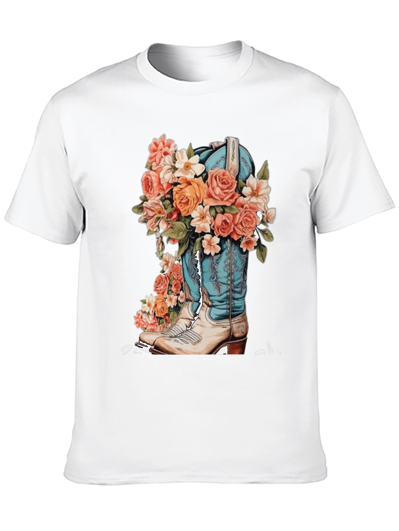 Floral Cowboy Boot Graphic Tee