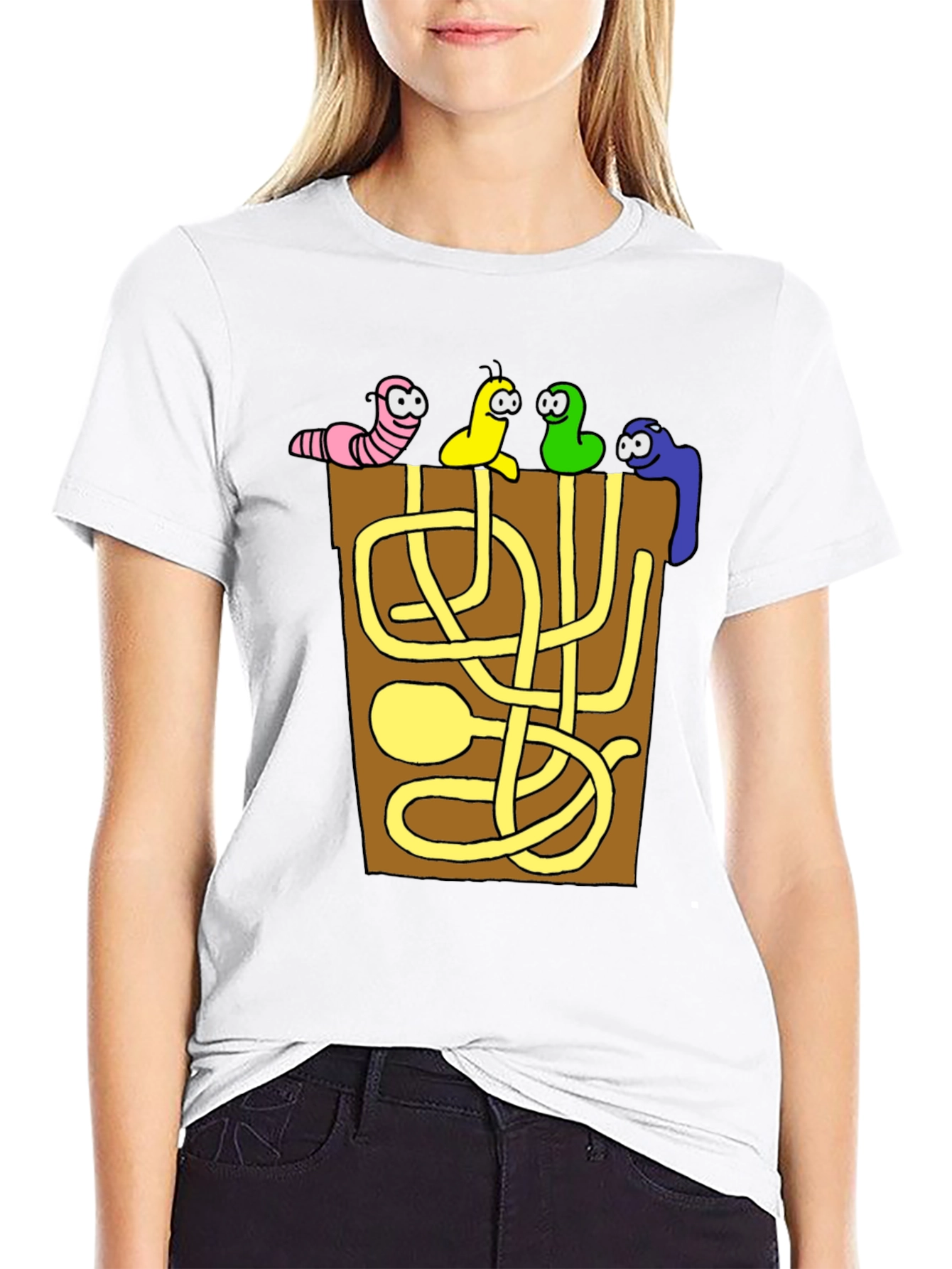 Funny Worm Maze T-Shirt