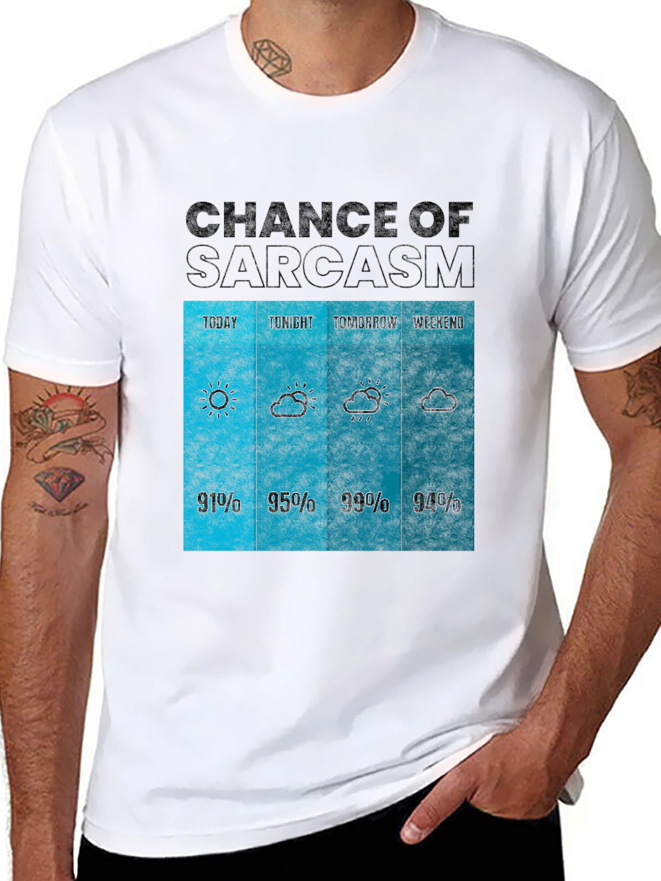 Sarcasm Weather Forecast Graphic Tee