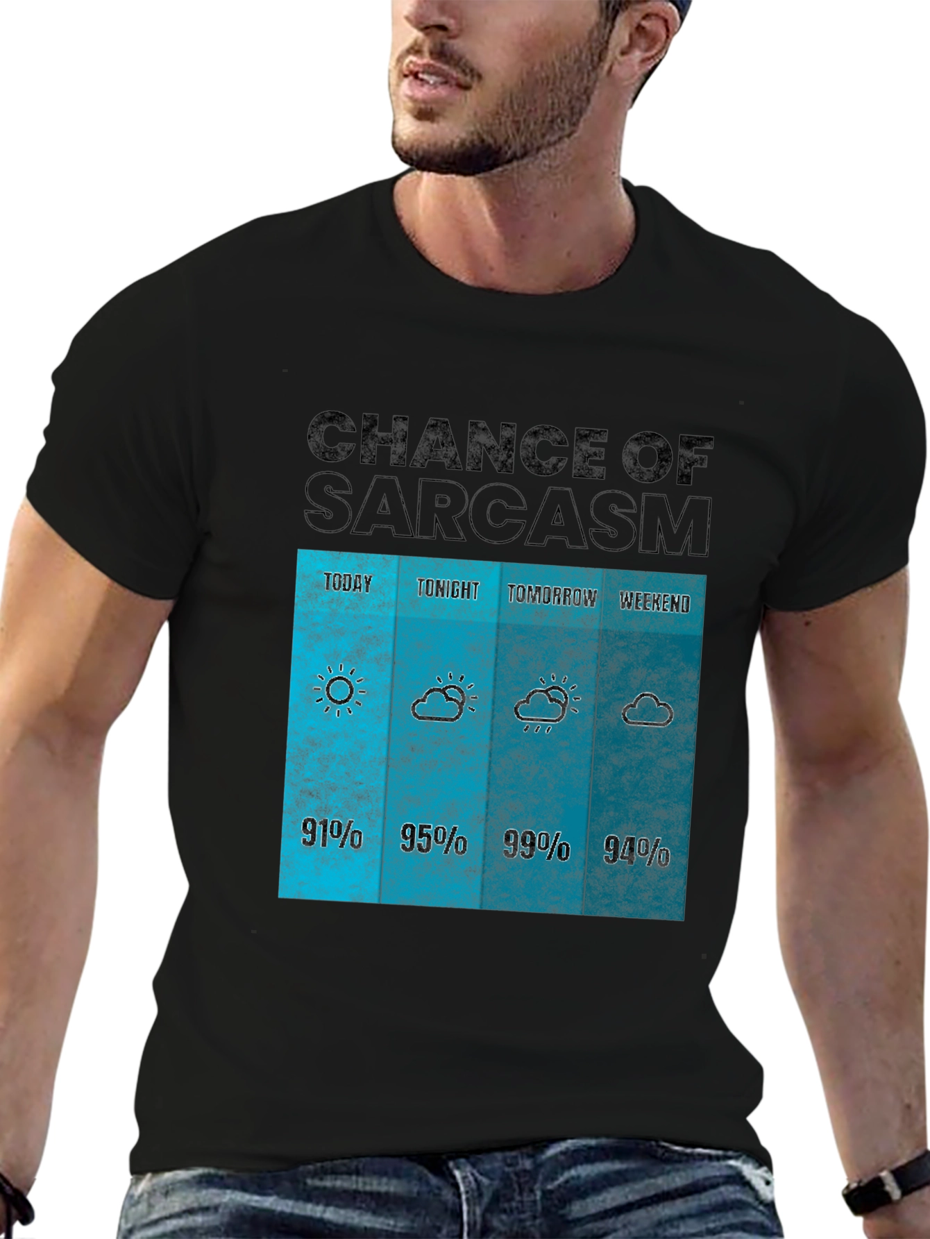 Sarcasm Weather Forecast Graphic Tee