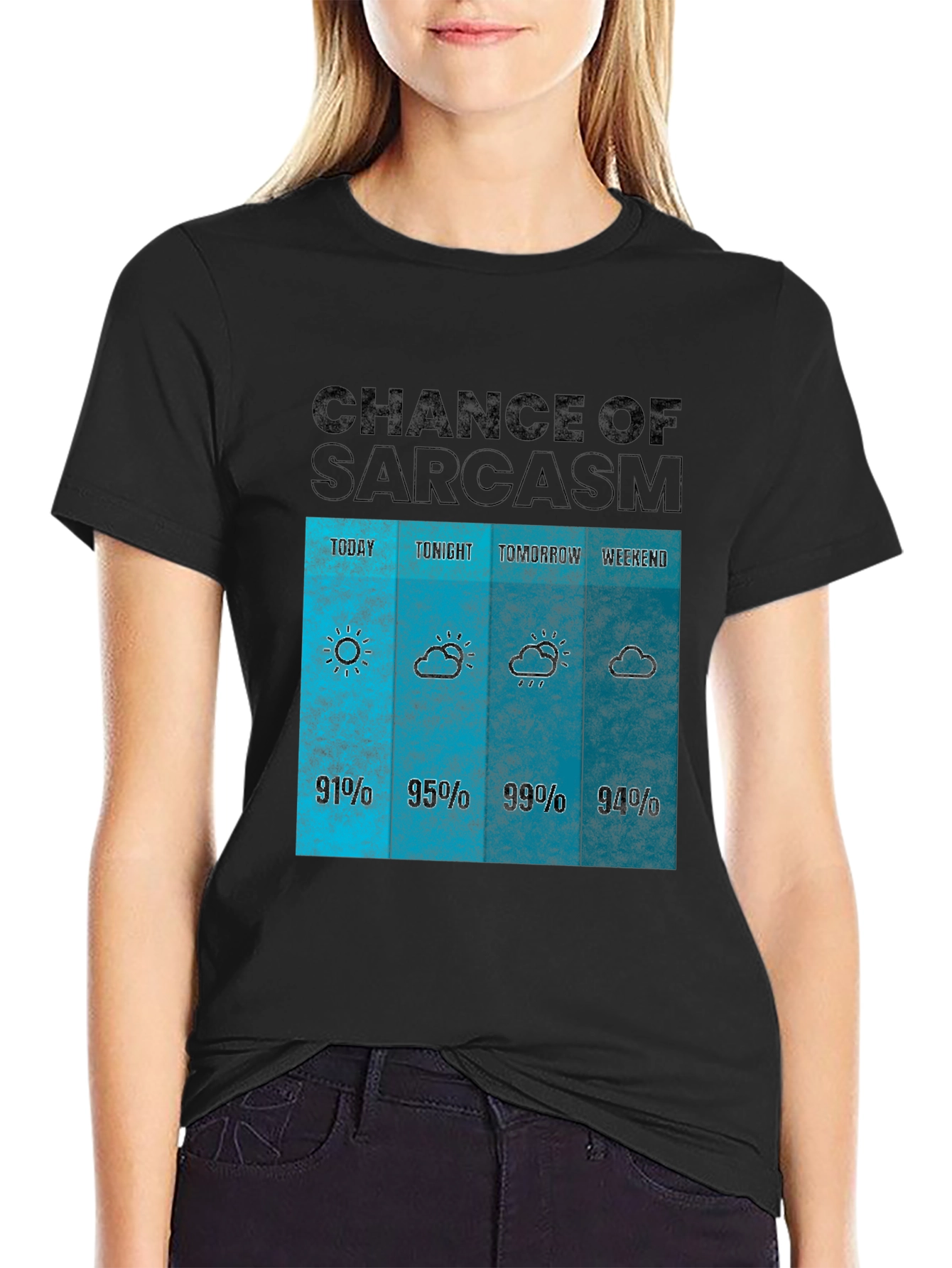 Sarcasm Weather Forecast Graphic Tee