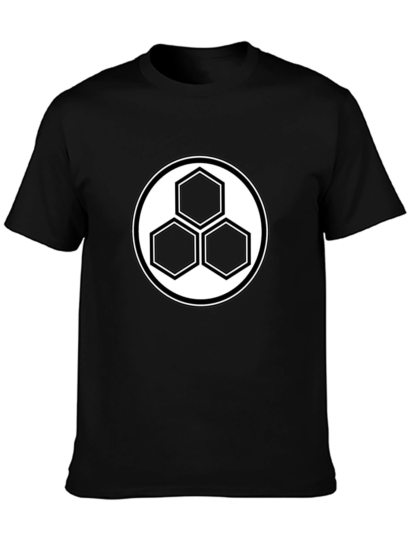 Geometric Hexagon T-Shirt - Modern Minimalist Design