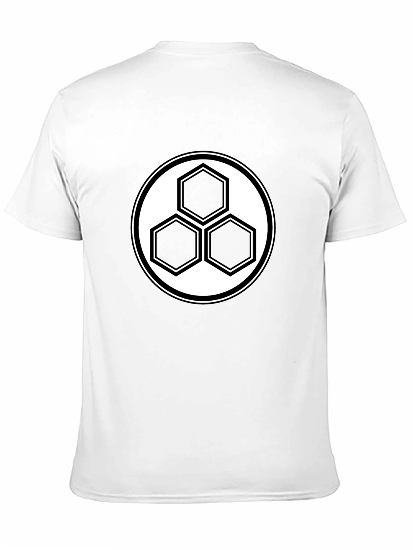 Geometric Hexagon T-Shirt - Modern Minimalist Design