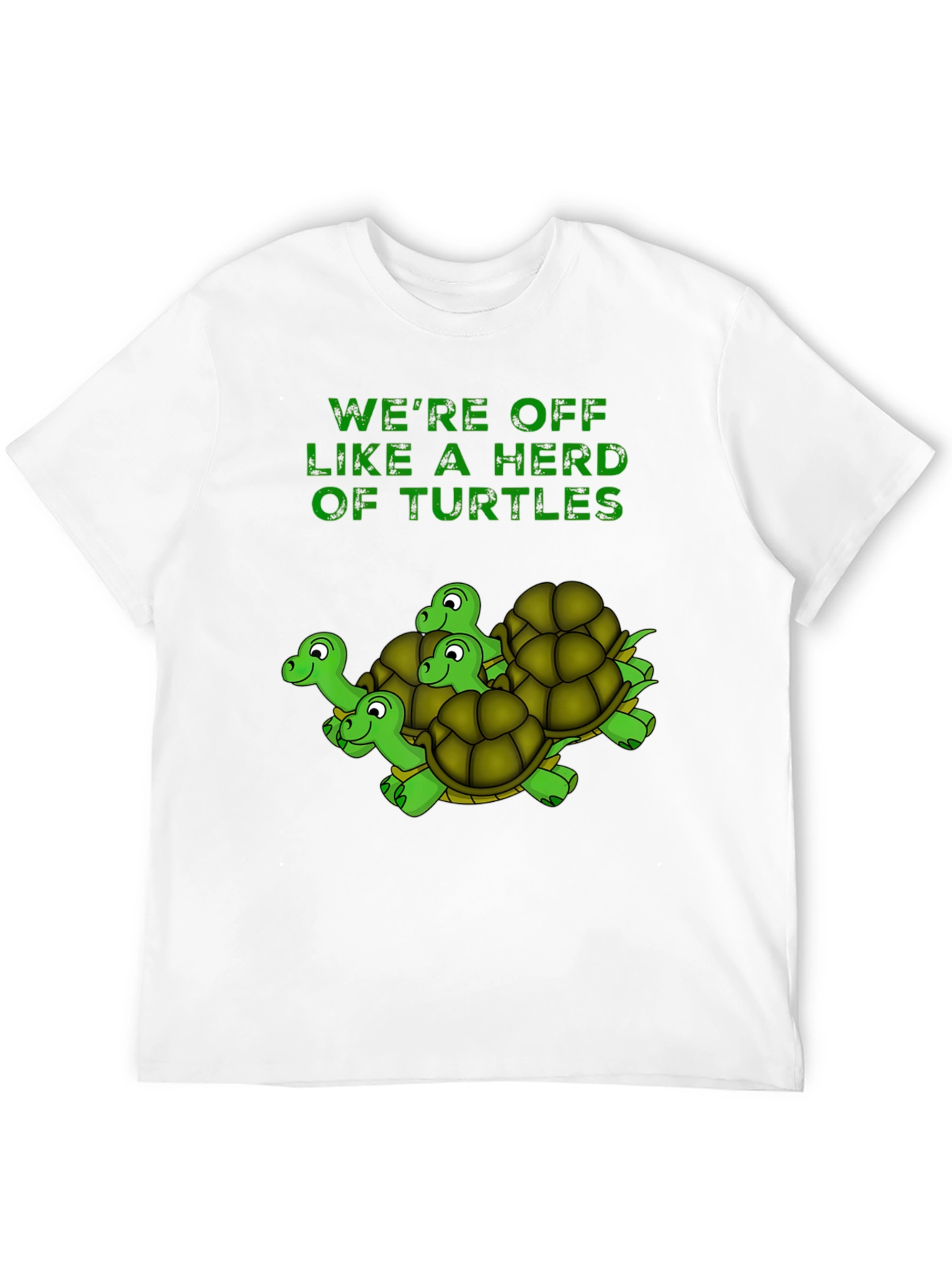 Turtle Herd Graphic T-Shirt - Black Cotton Tee