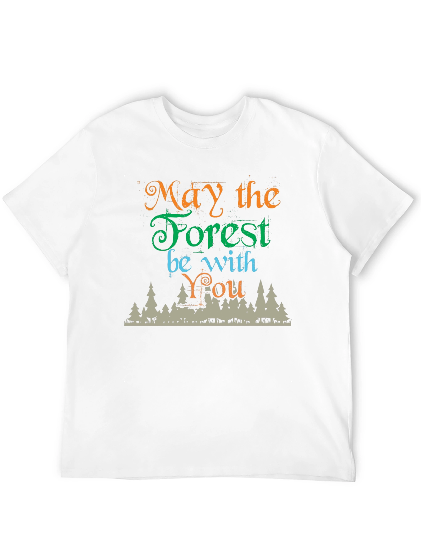 May the Forest Be With You Black T-Shirt