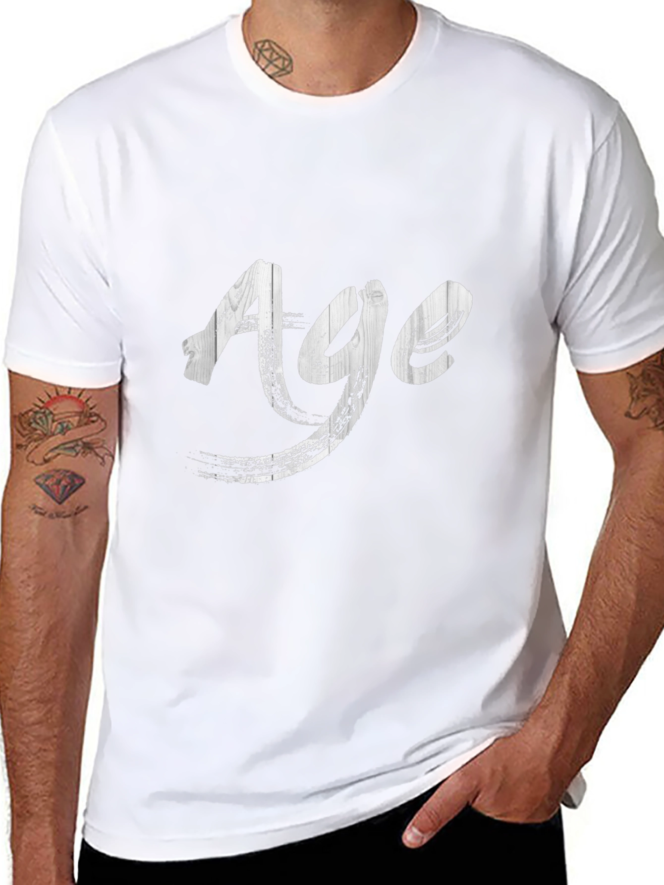 Age Graphic Print Black T-Shirt