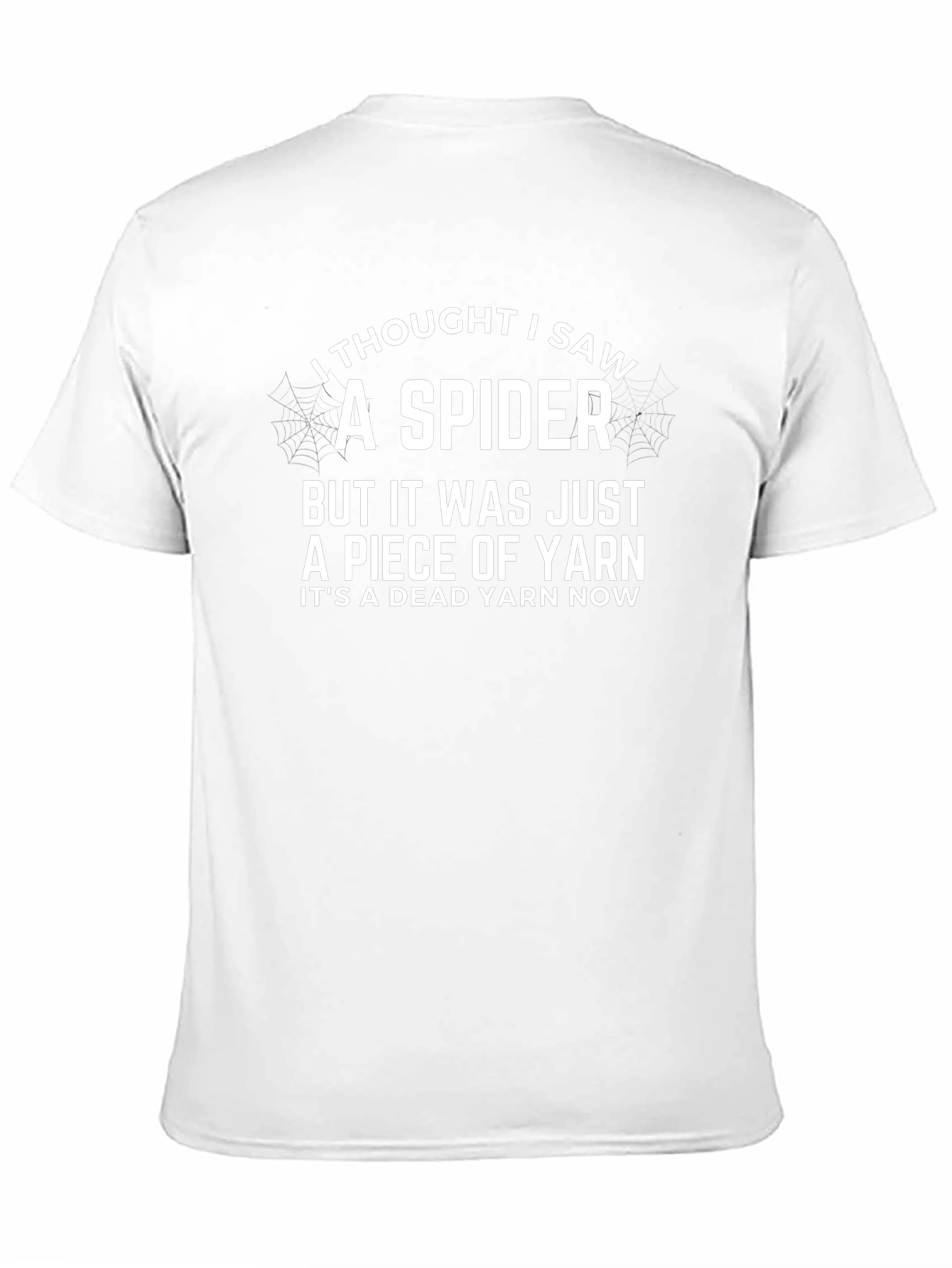 Funny Spider Yarn T-Shirt - Dead Yarn Now!