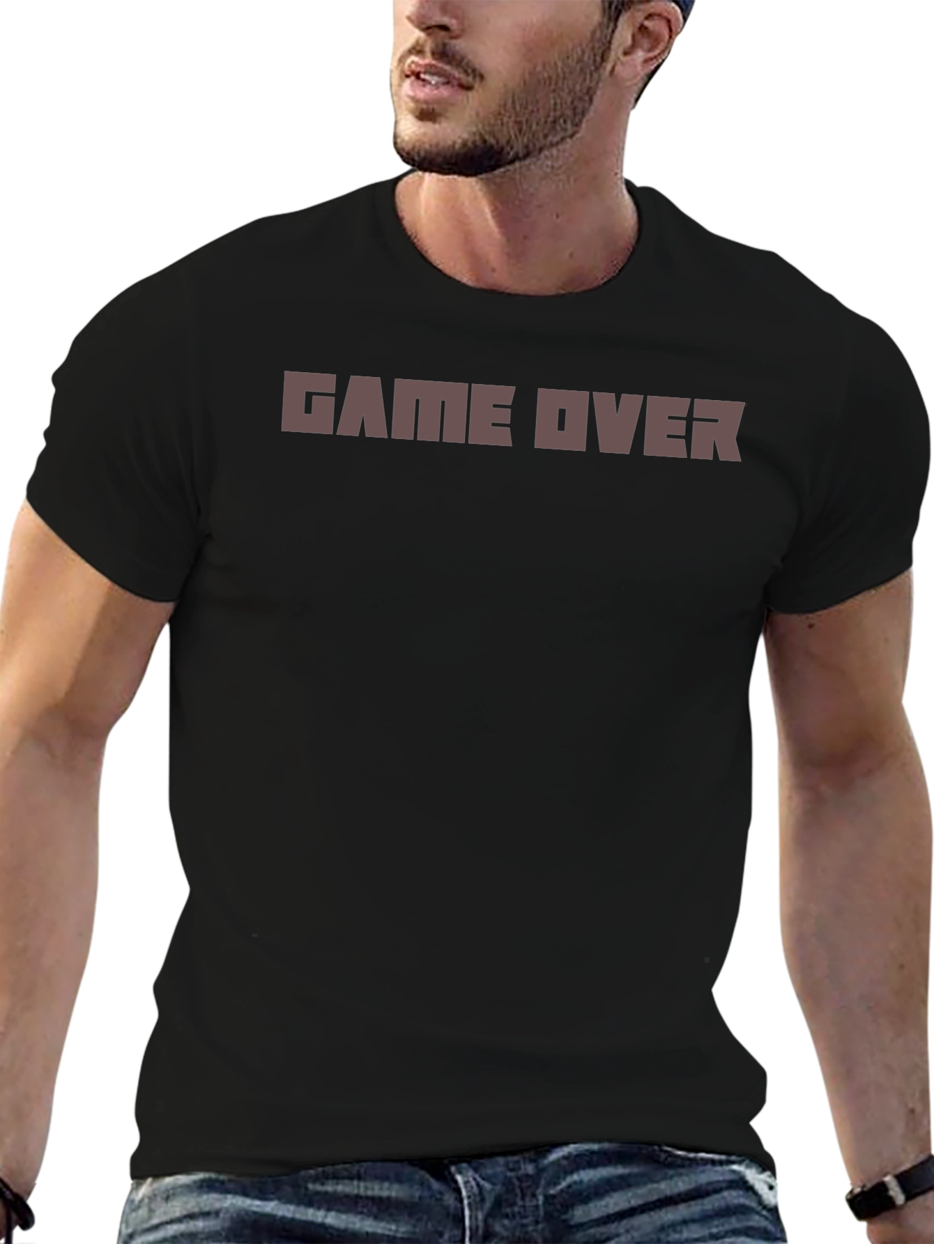 Game Over Graphic Black T-Shirt