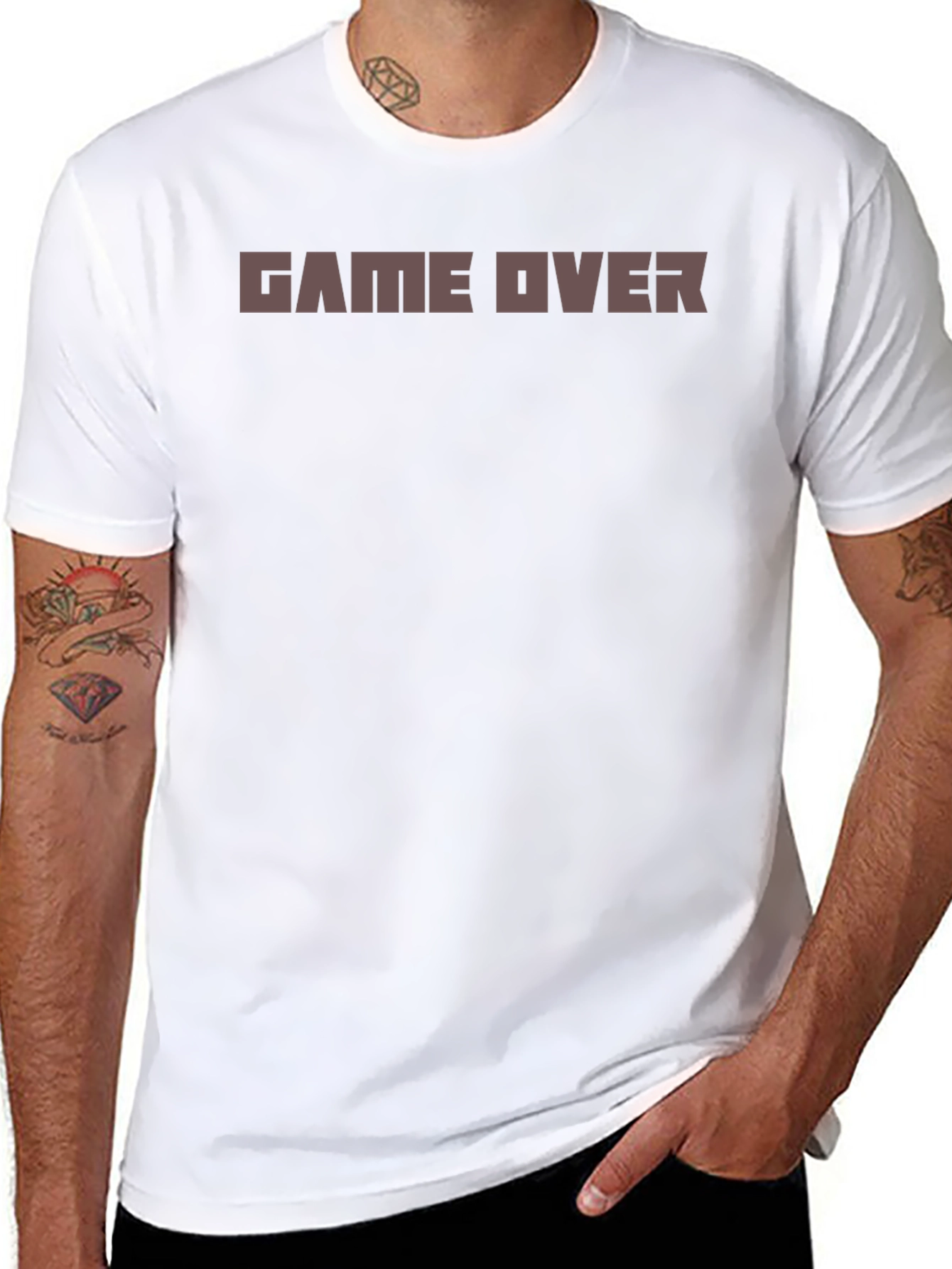 Game Over Graphic Black T-Shirt