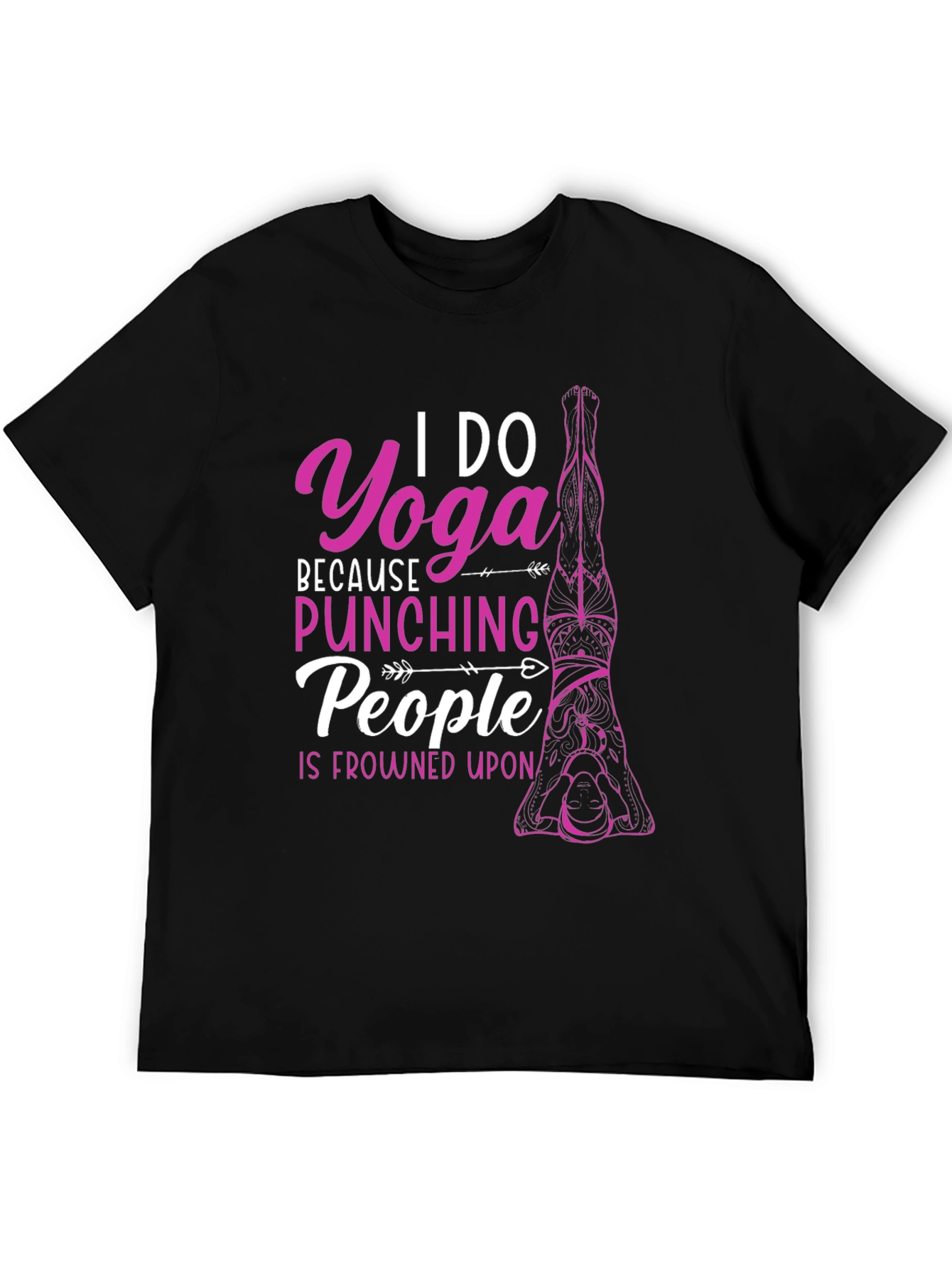 Yoga Punching People Graphic T-Shirt