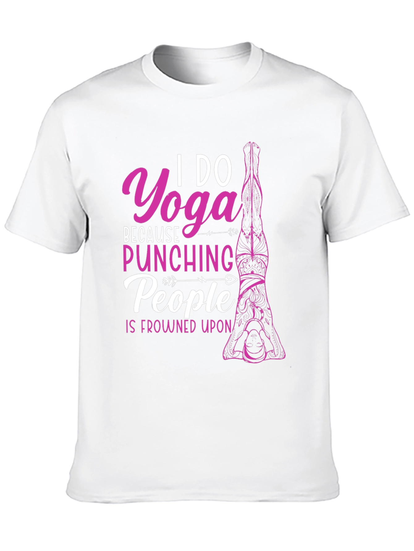 Yoga Punching People Graphic T-Shirt
