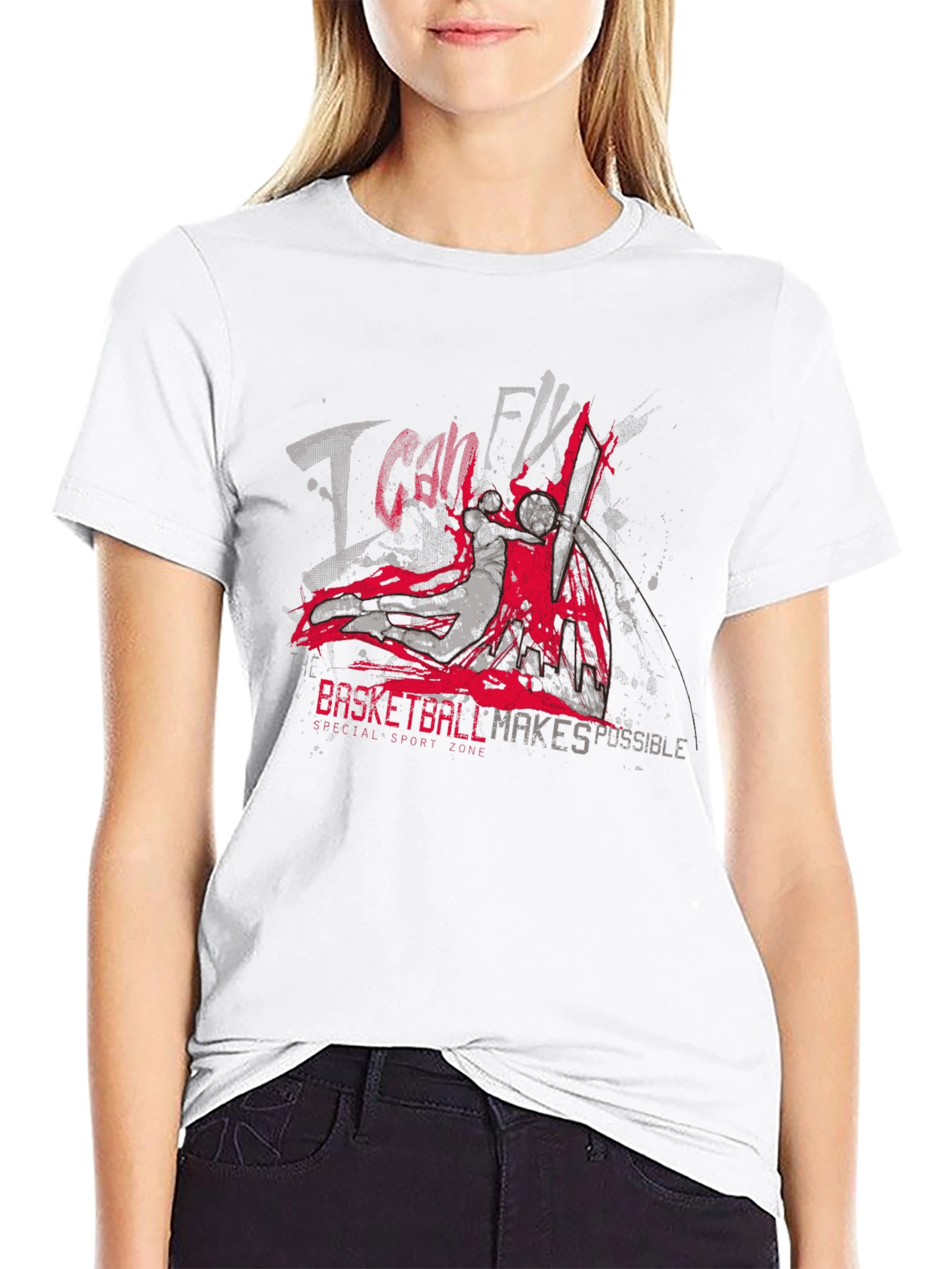 I Can Fly Basketball Graphic T-Shirt