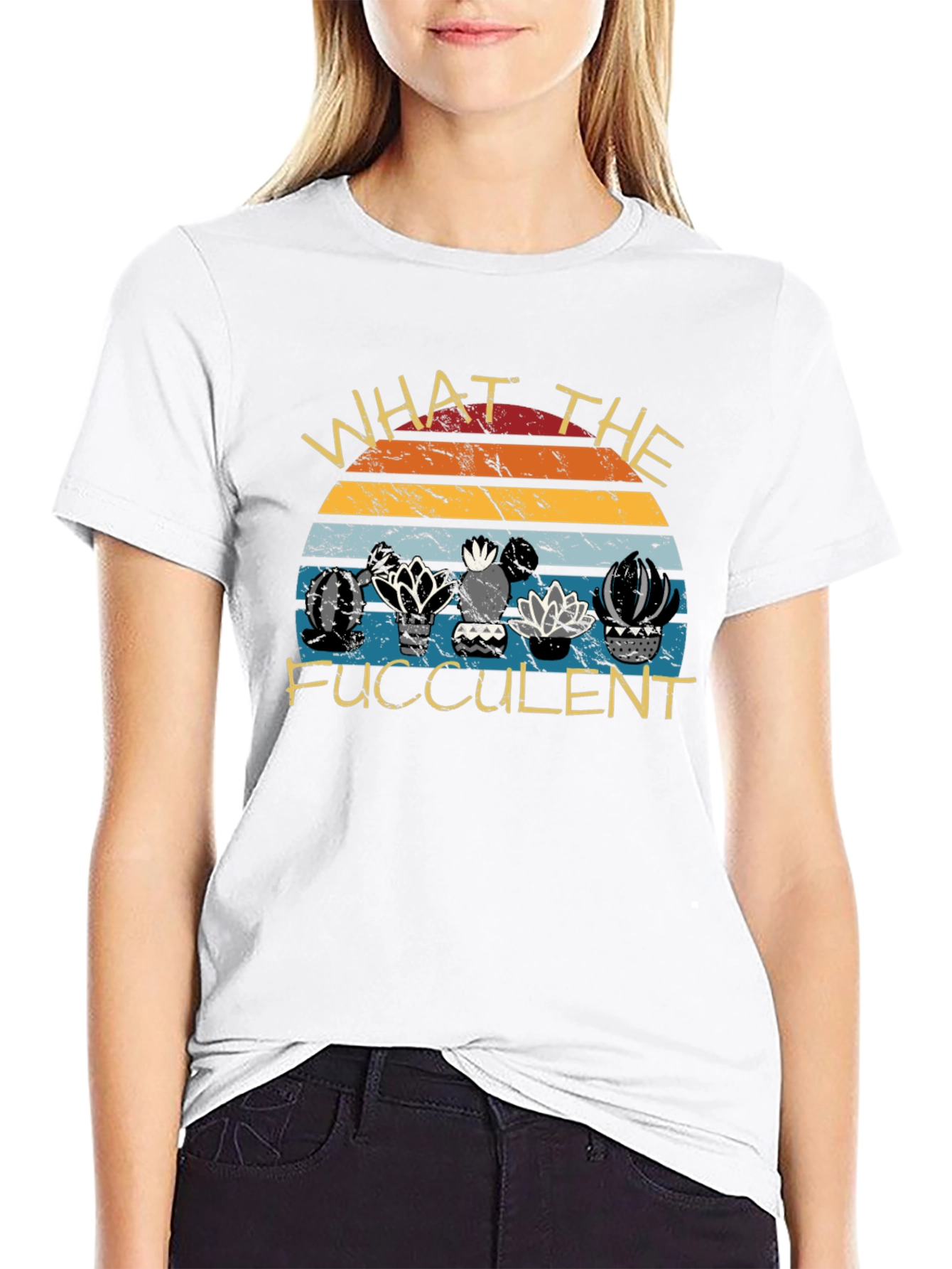 What the Fucculent T-Shirt - Succulent Plant Lover Tee