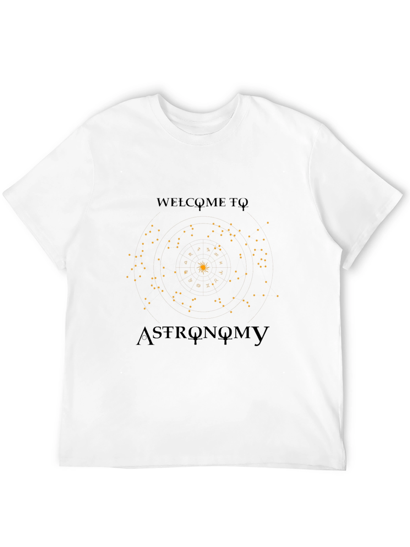Astronomy Graphic Print Black T-Shirt